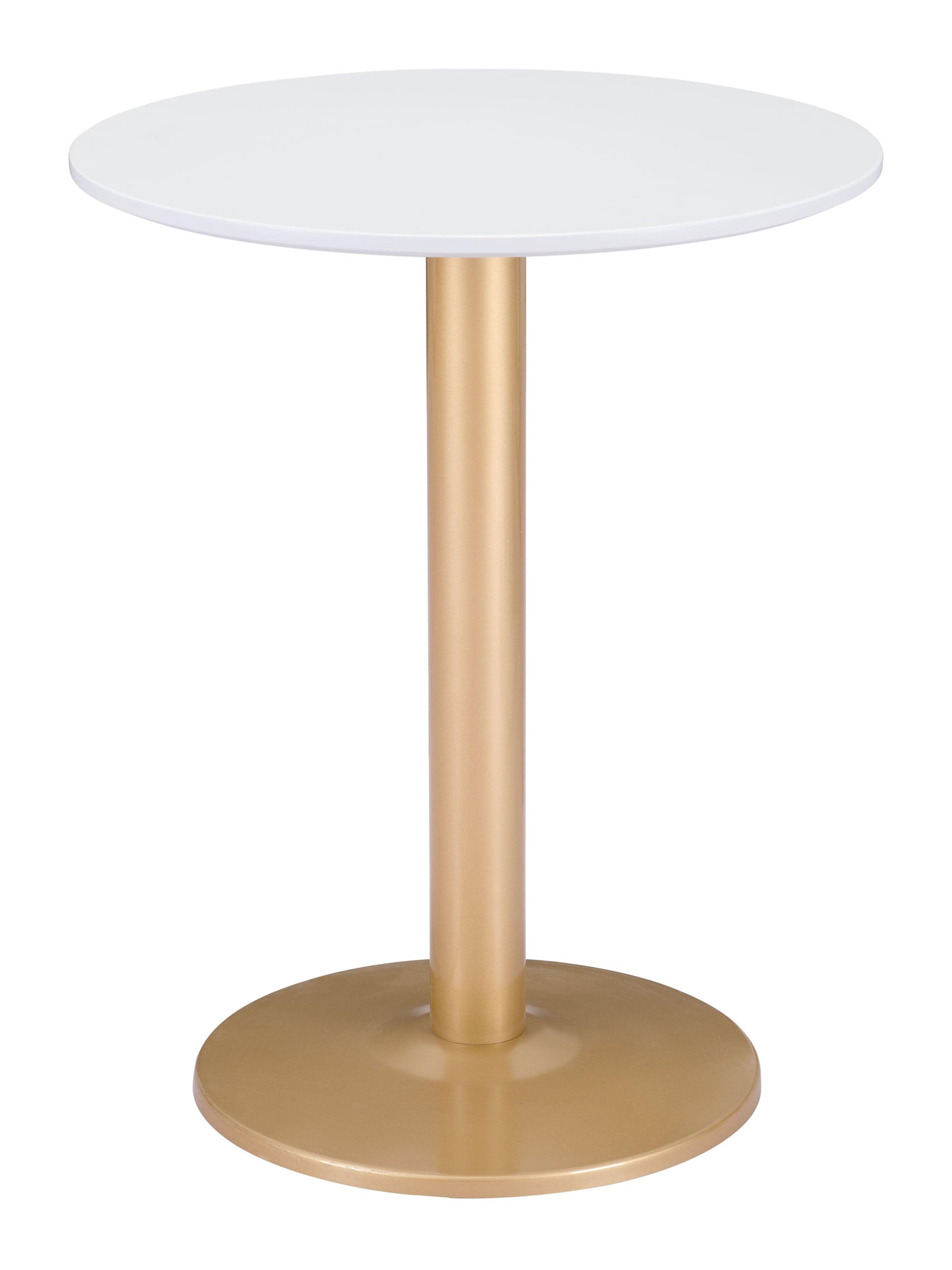 Alto Bistro Table White & Gold - Disselt Designs