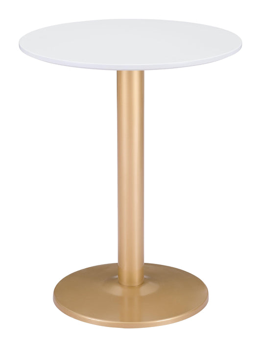 Alto Bistro Table White & Gold - Disselt Designs