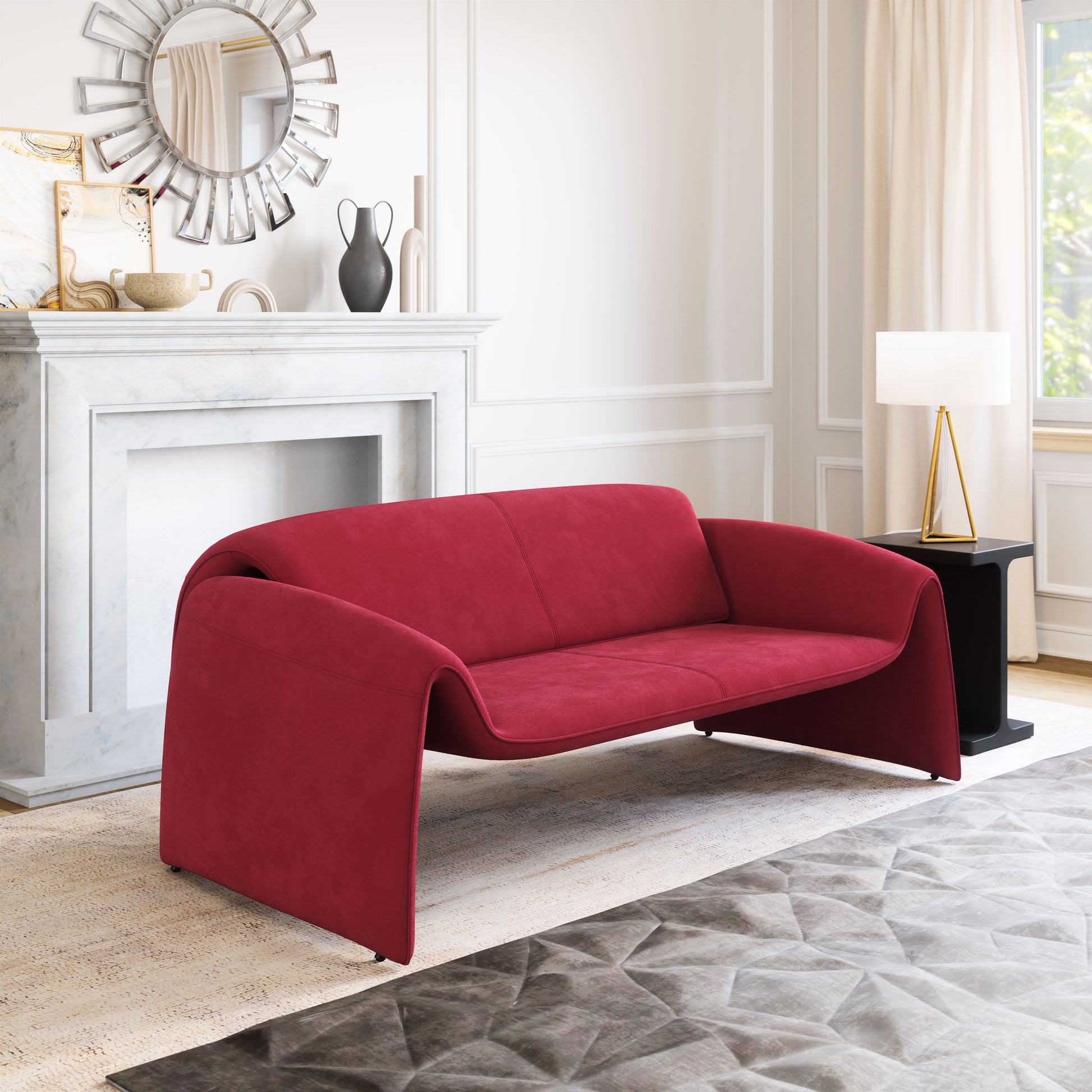 Horten Sofa Red - Disselt Designs