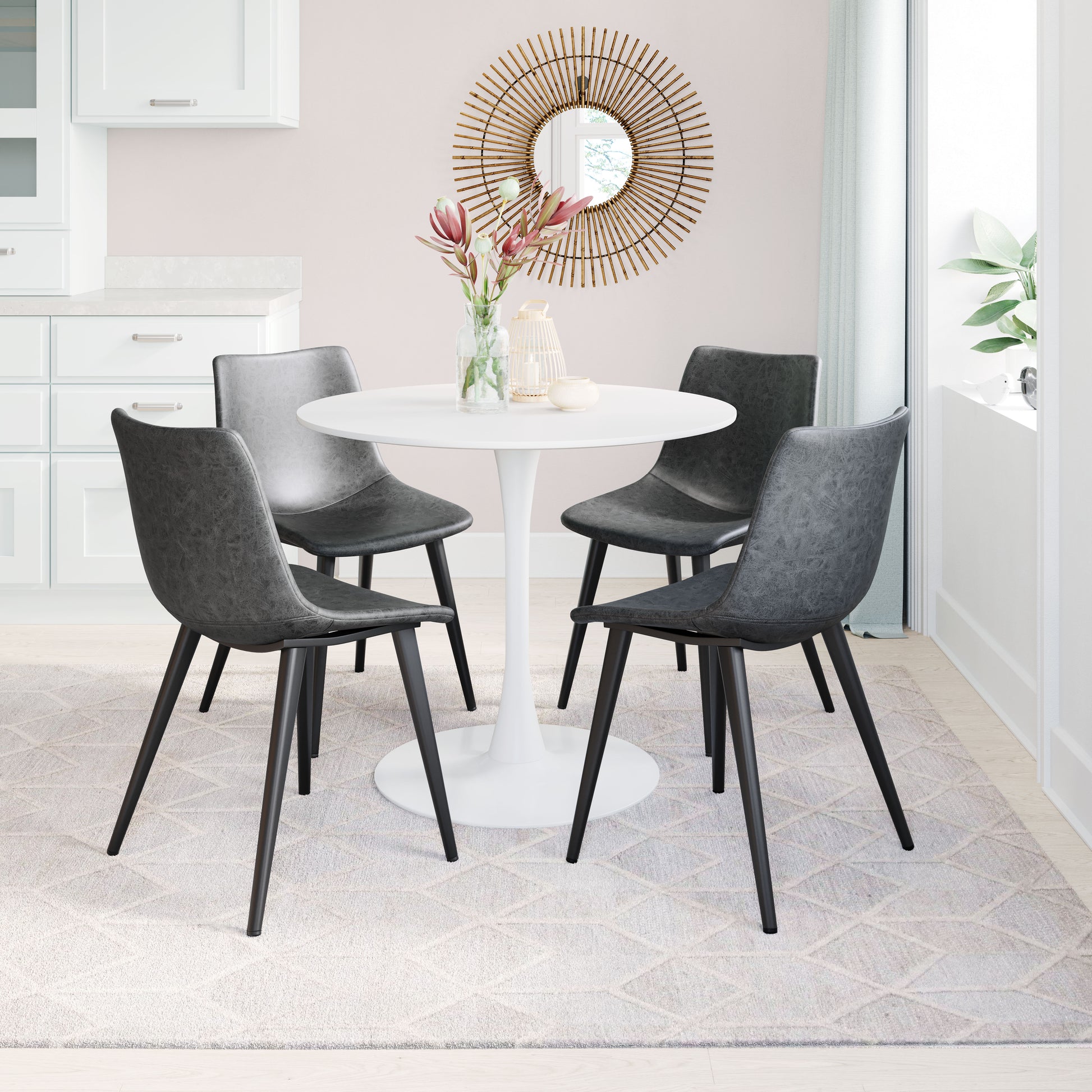Daniel Dining Chair (Set of 2) Vintage Black - Disselt Designs