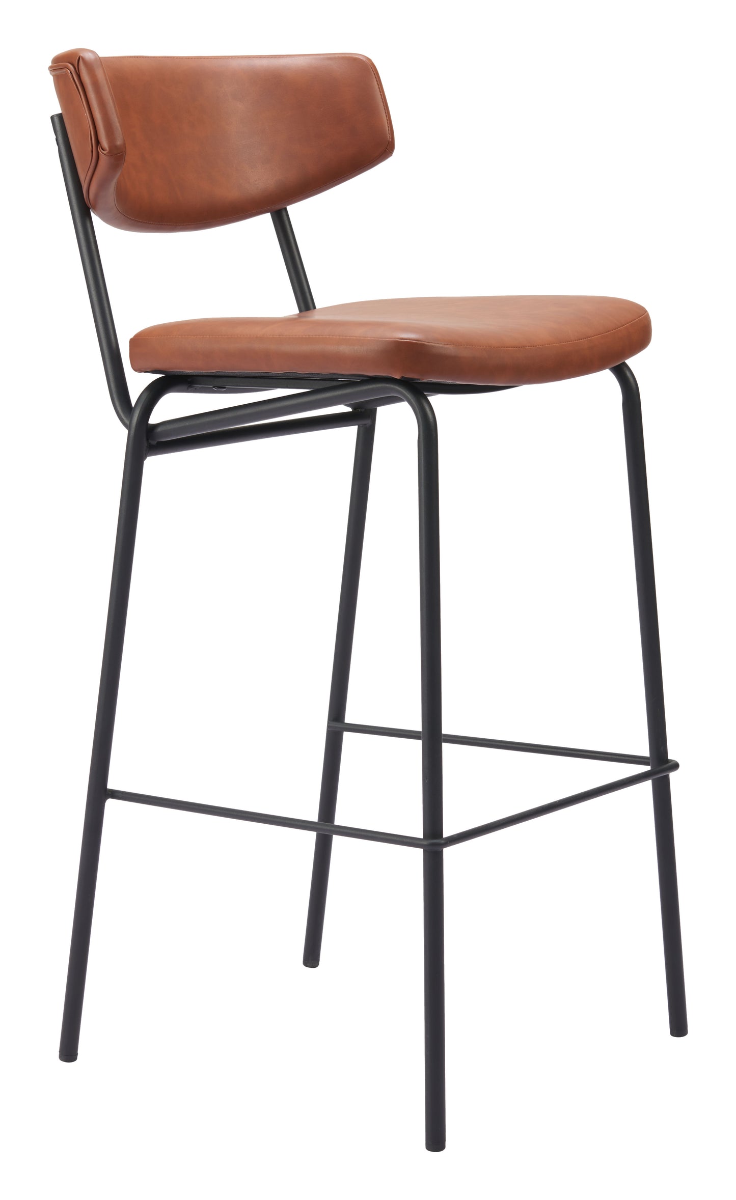 Charon Barstool (Set of 2) Vintage Brown - Disselt Designs