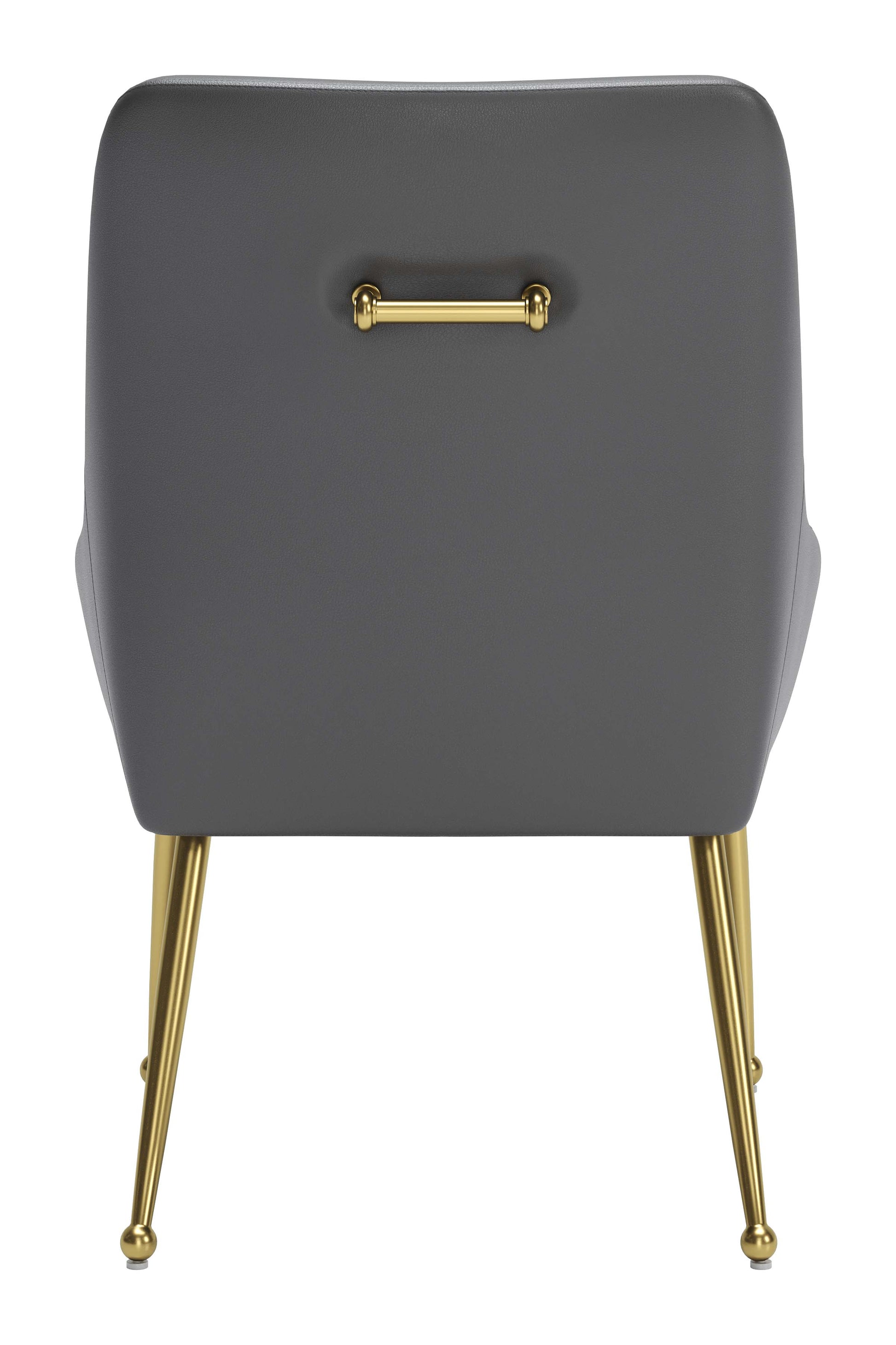 Maxine Dining Chair Gray & Gold - Disselt Designs