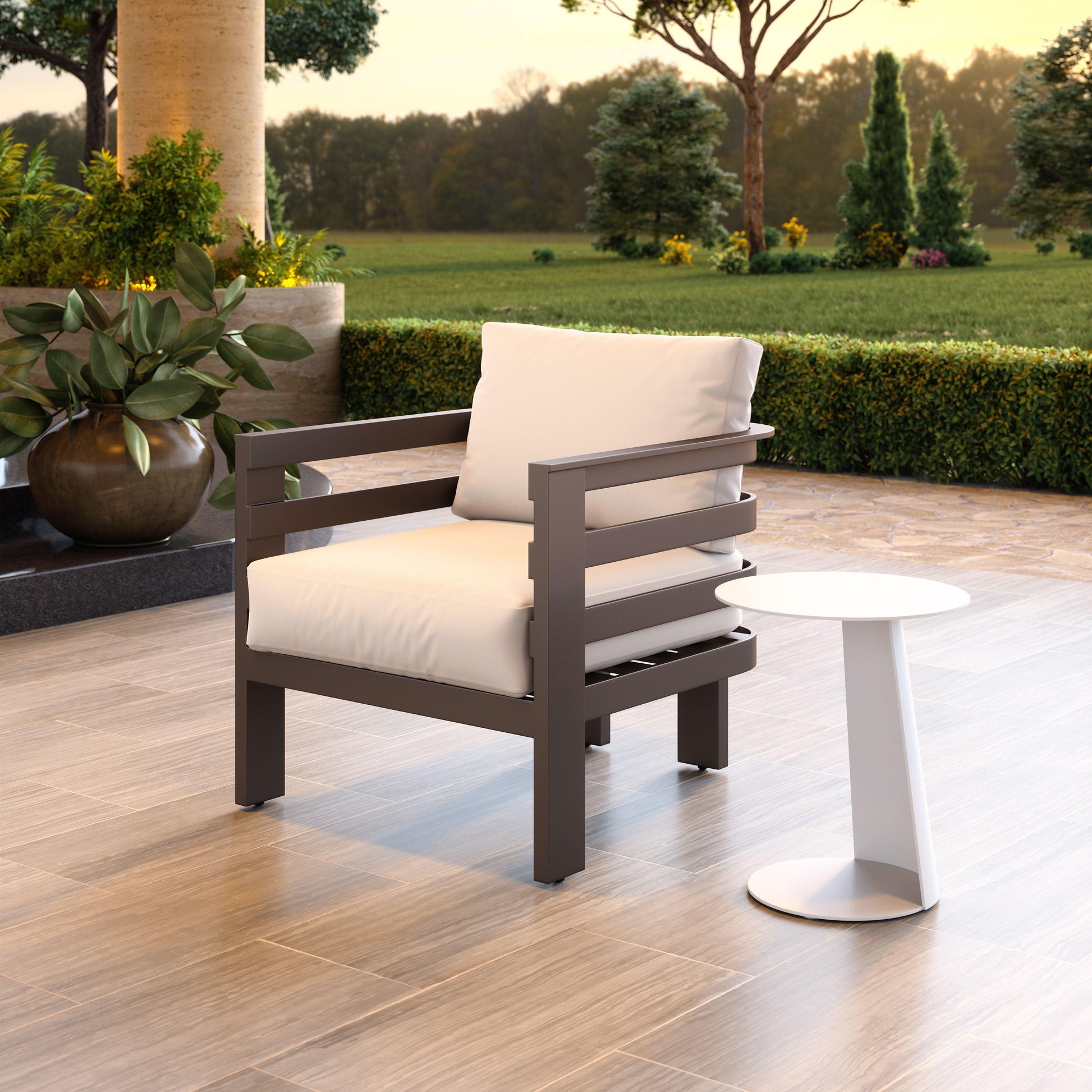 Bal Harbor Armchair White - Disselt Designs