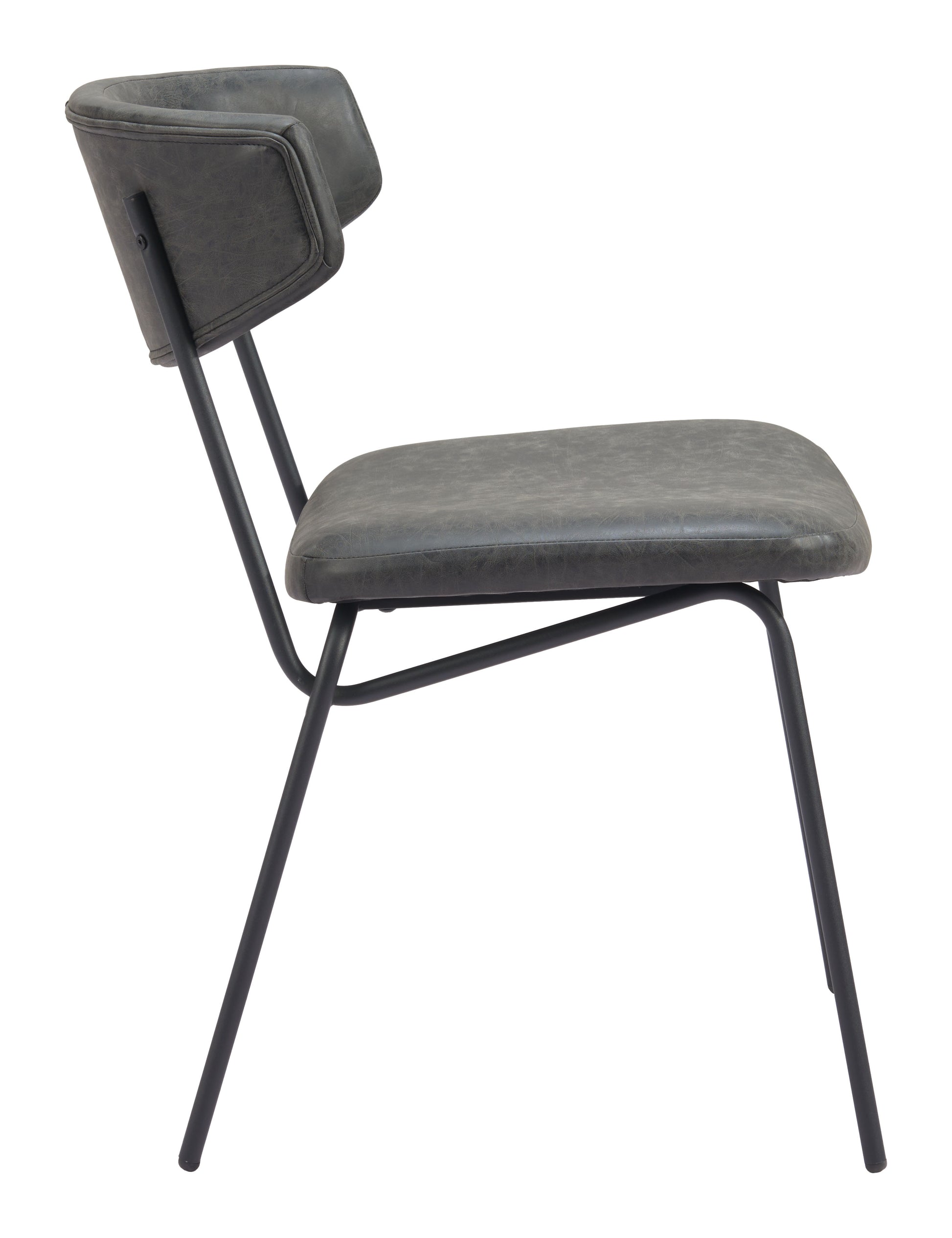Charon Dining Chair (Set of 2) Vintage Black - Disselt Designs