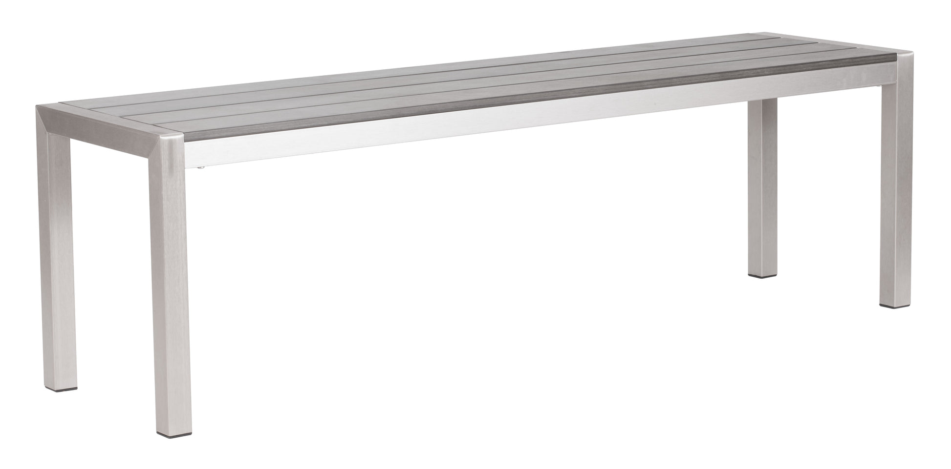 Metropolitan Double Bench Gray & Silver - Disselt Designs
