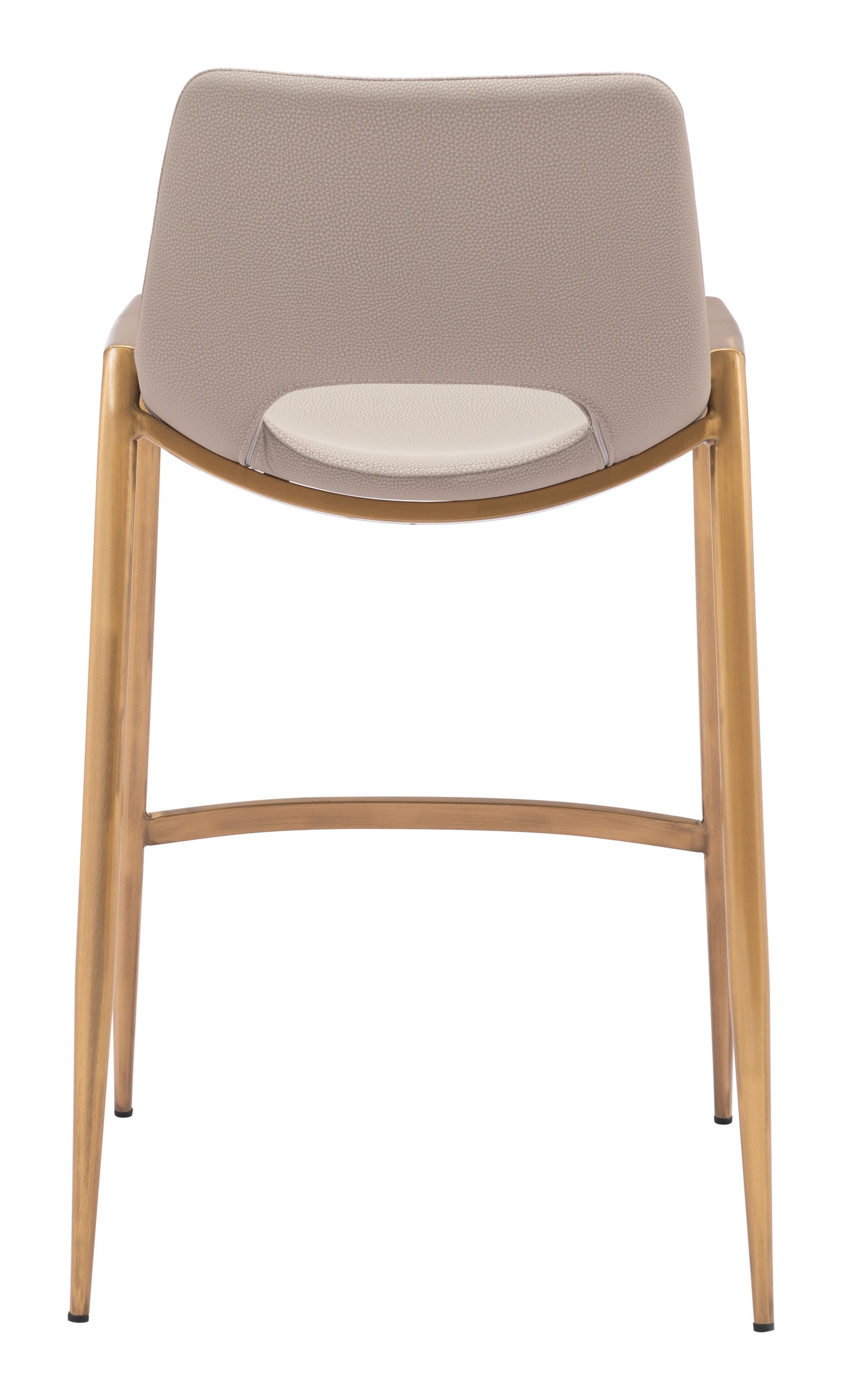 Desi Counter Stool (Set of 2) Beige & Gold - Disselt Designs