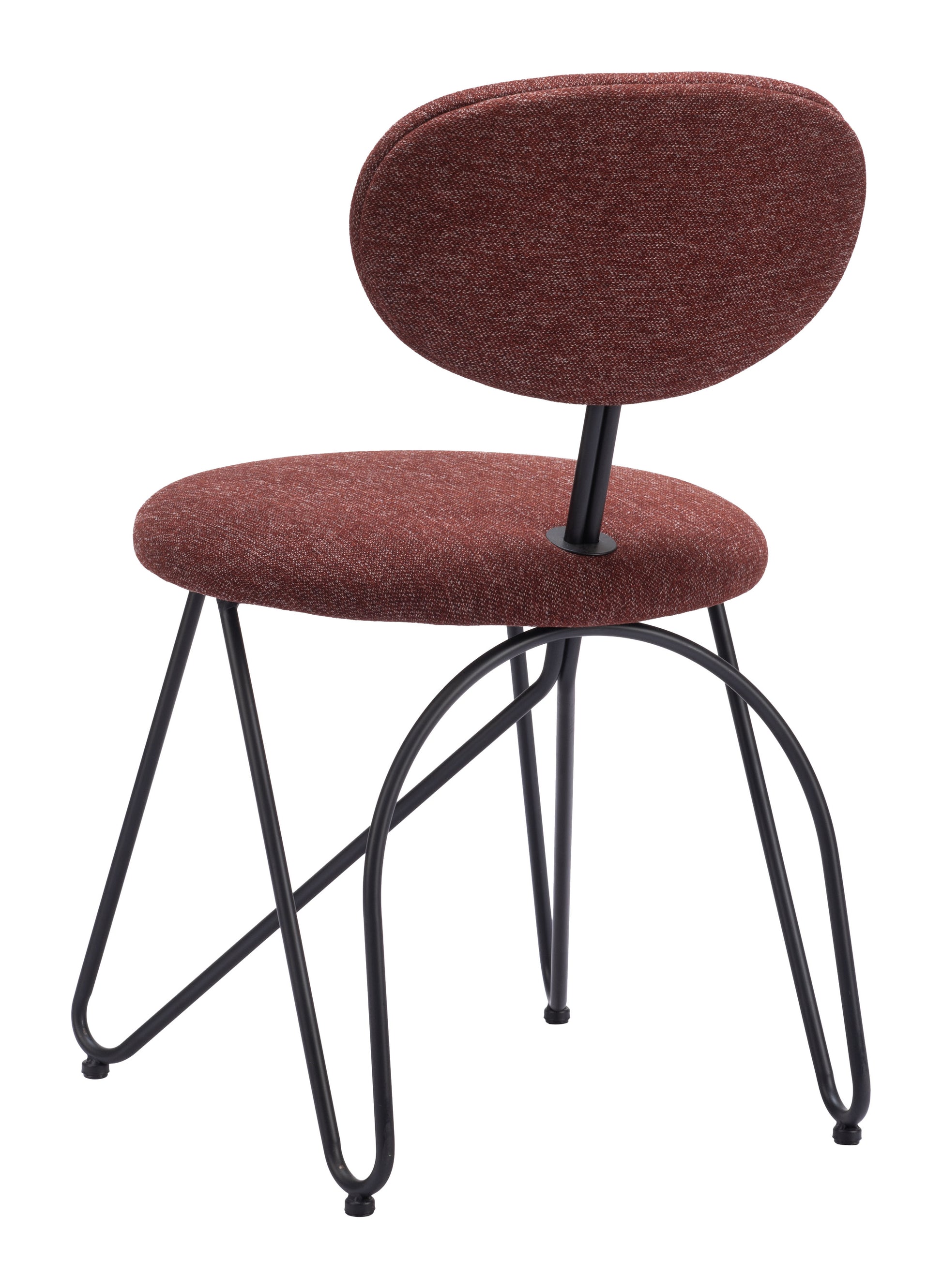 Novi Dining Chair (Set of 2) Maroon Brown - Disselt Designs