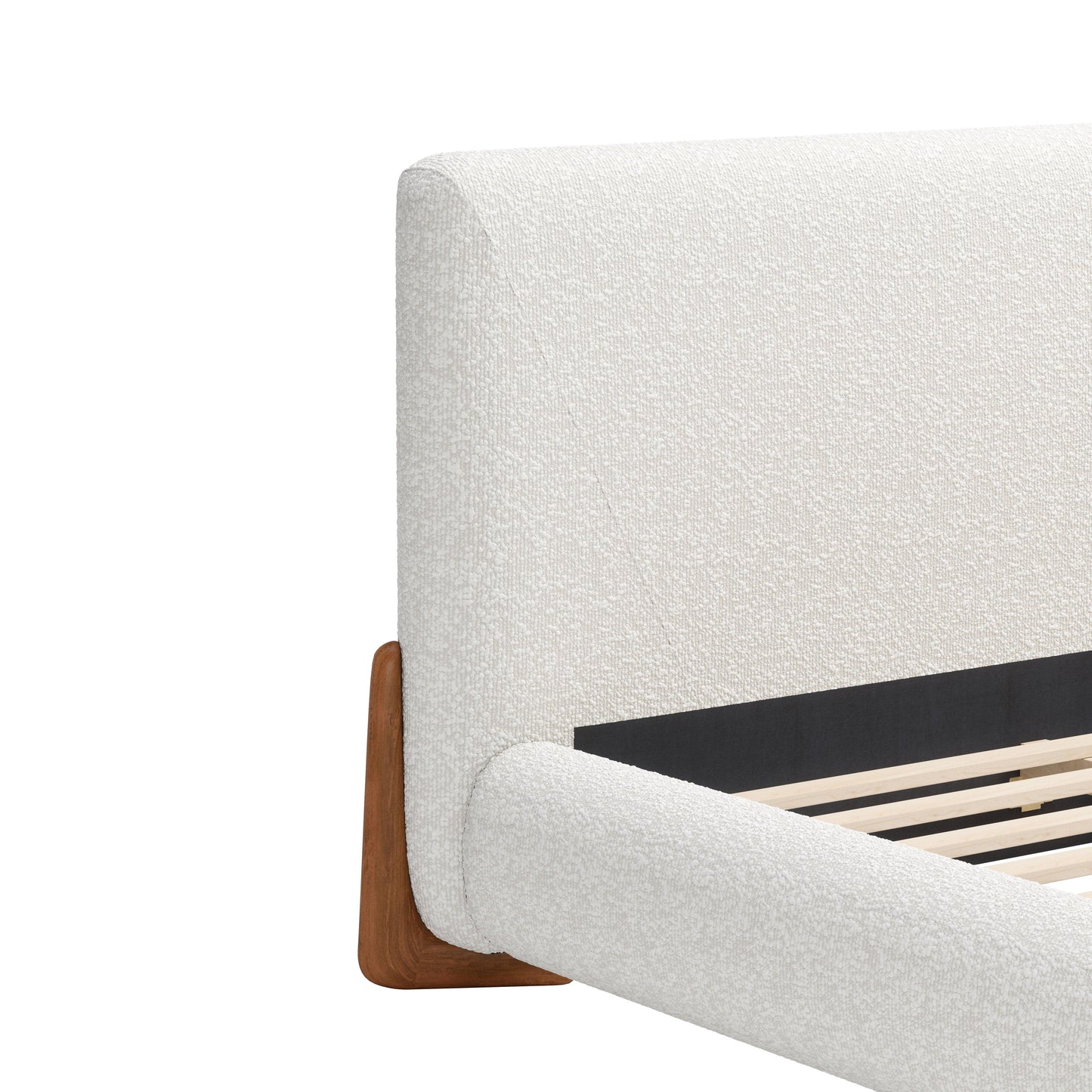 Baris Queen Bed Ivory - Disselt Designs