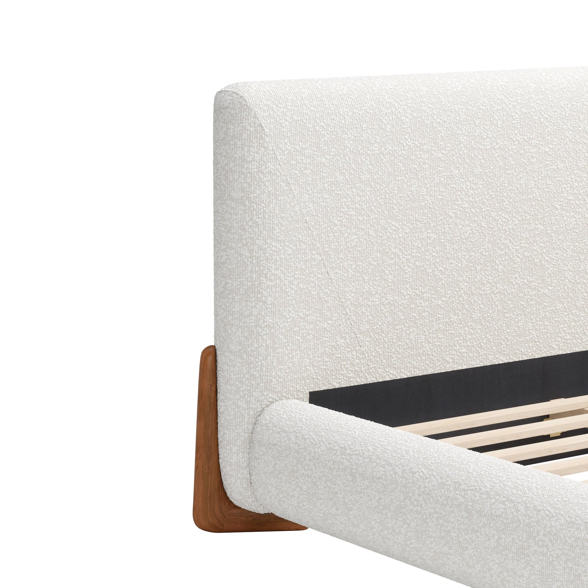 Baris Queen Bed Ivory - Disselt Designs