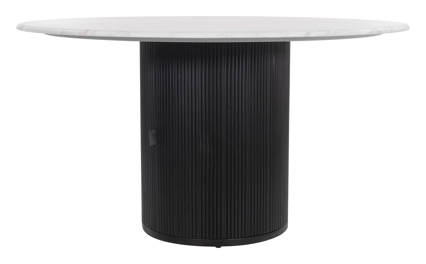 Izola Dining Table White & Black - Disselt Designs