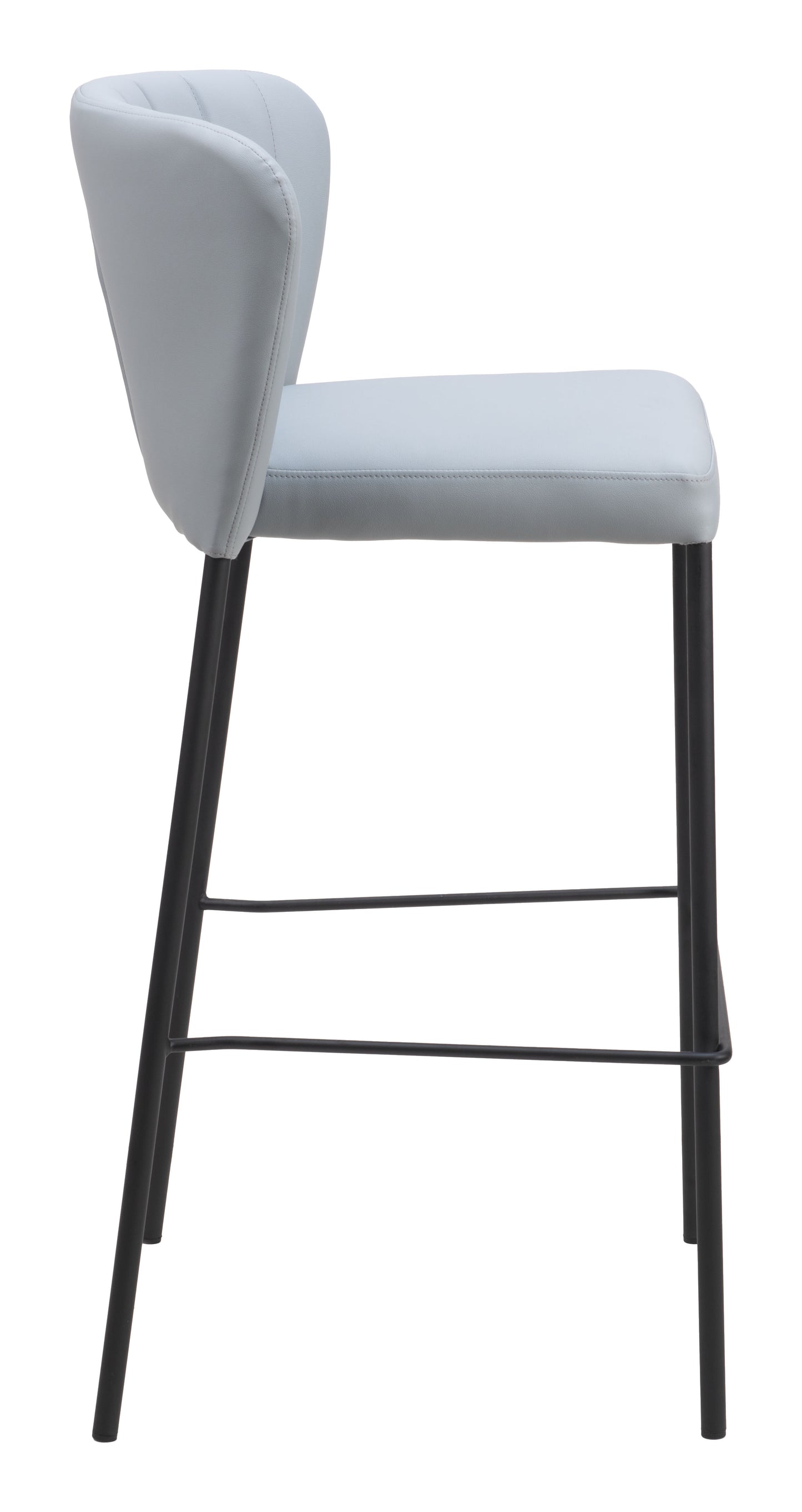 Linz Barstool (Set of 2) Gray - Disselt Designs