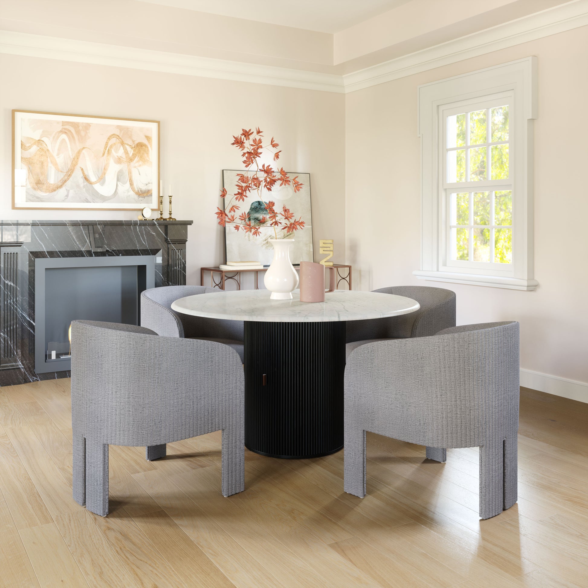 Hull Accent Chair Slate Gray - Disselt Designs