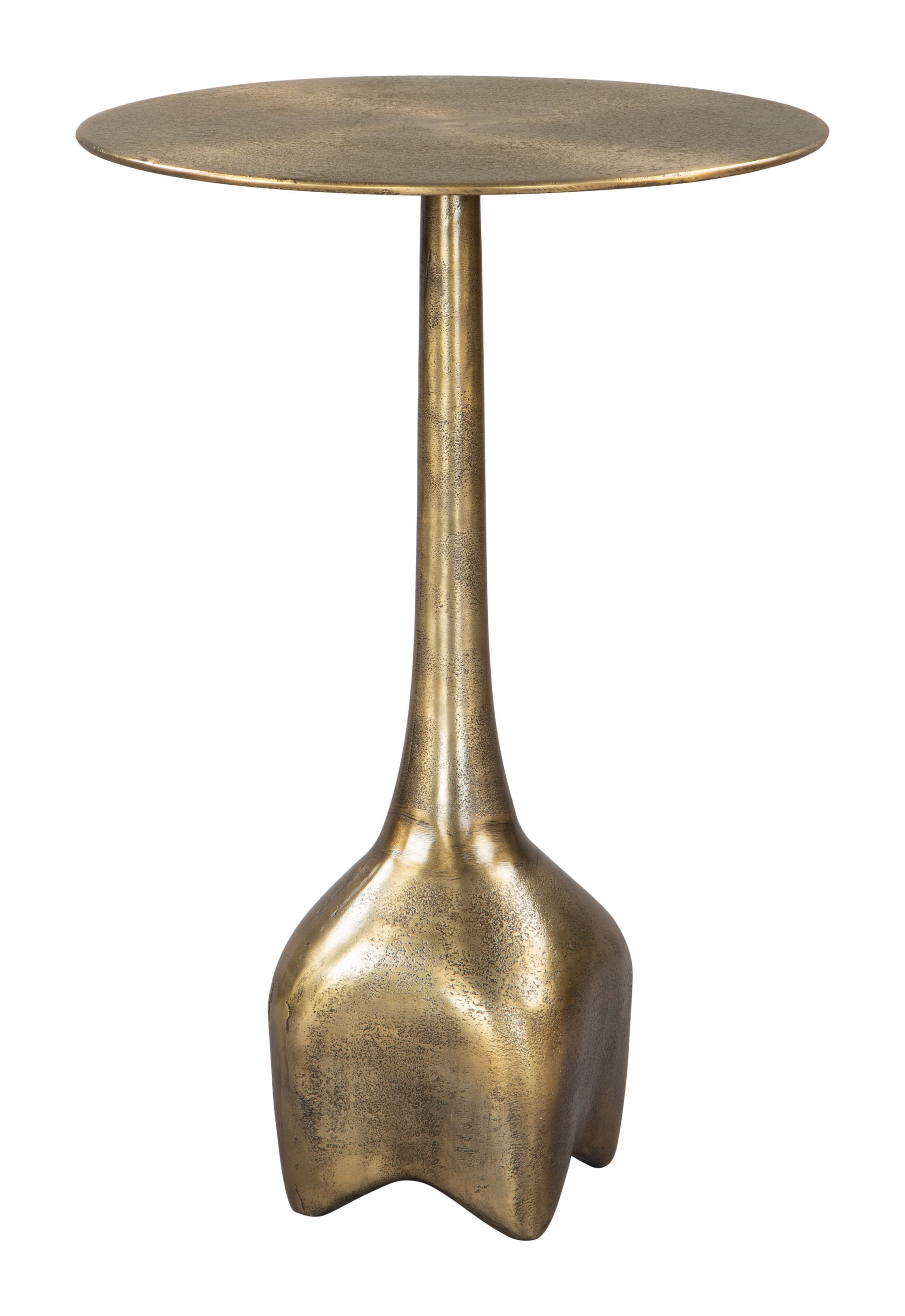 Lexi Side Table Antique Brass - Disselt Designs