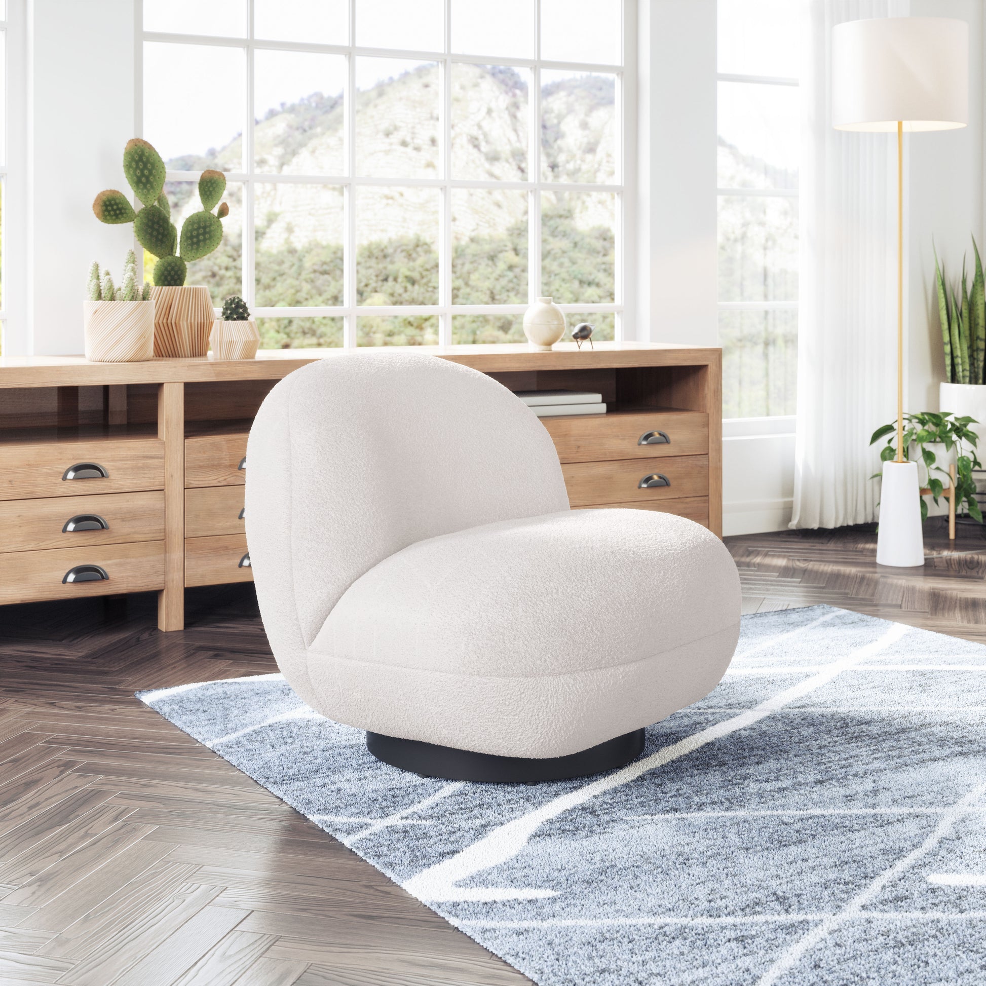 Myanmar Accent Chair Cream - Disselt Designs