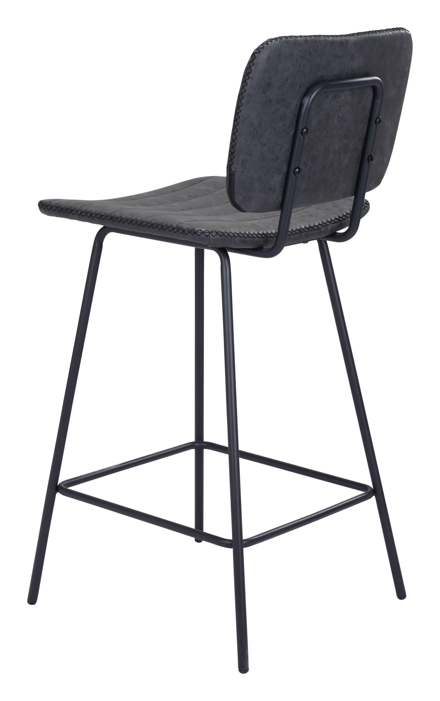 Boston Counter Stool (Set of 2) Vintage Black - Disselt Designs