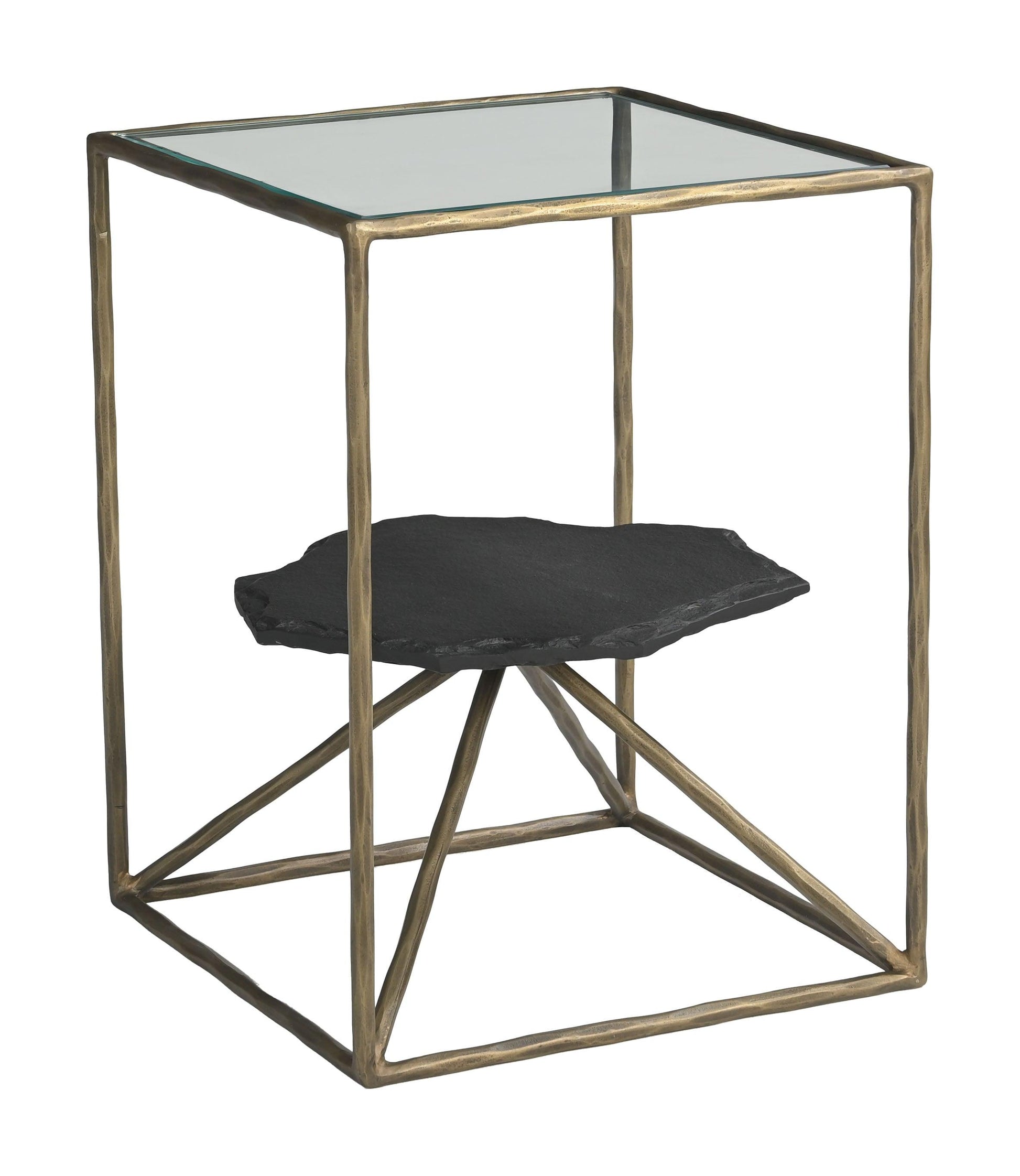 Ranol Side Table Brass - Disselt Designs