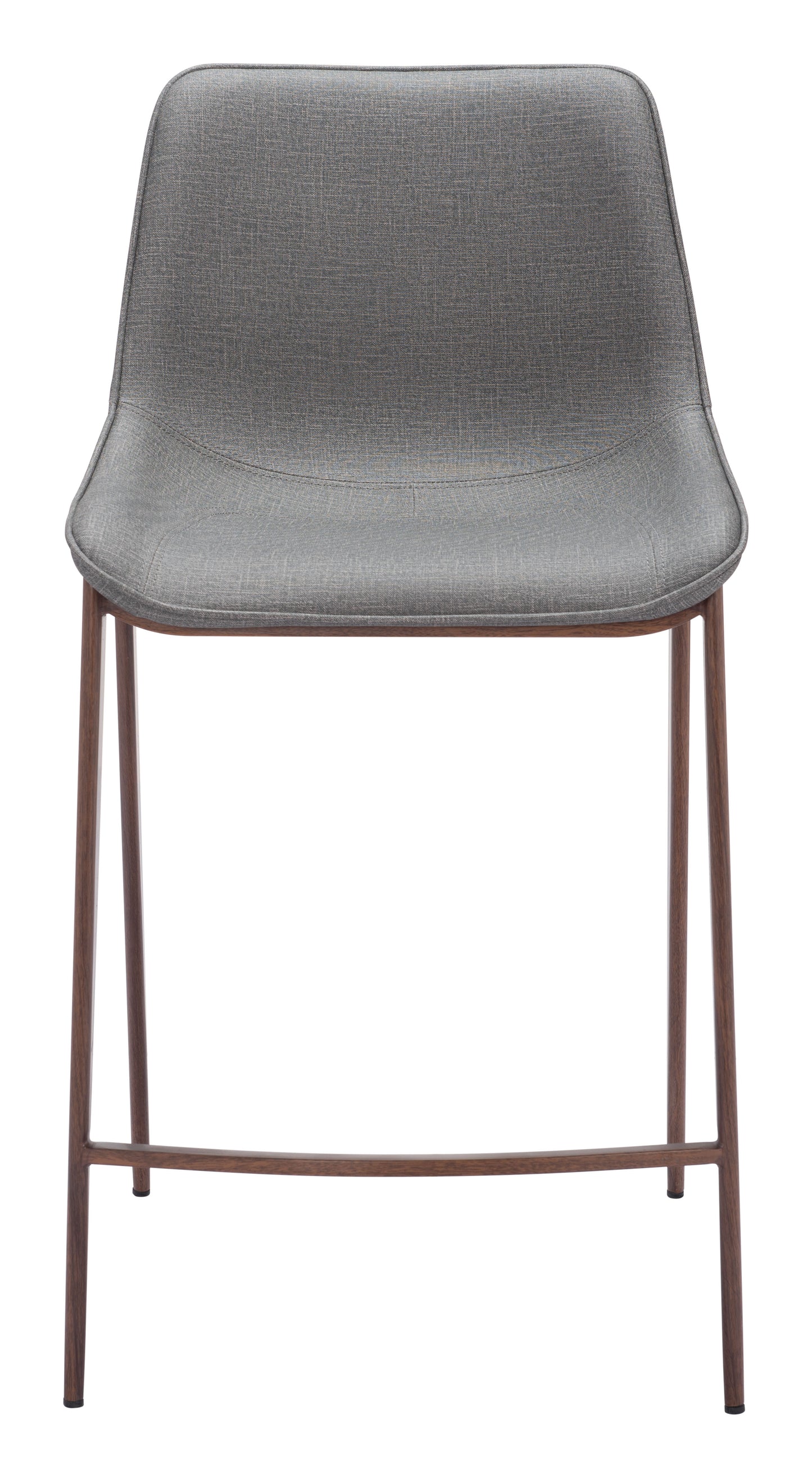 Magnus Counter Stool (Set of 2) Slate Gray & Walnut - Disselt Designs