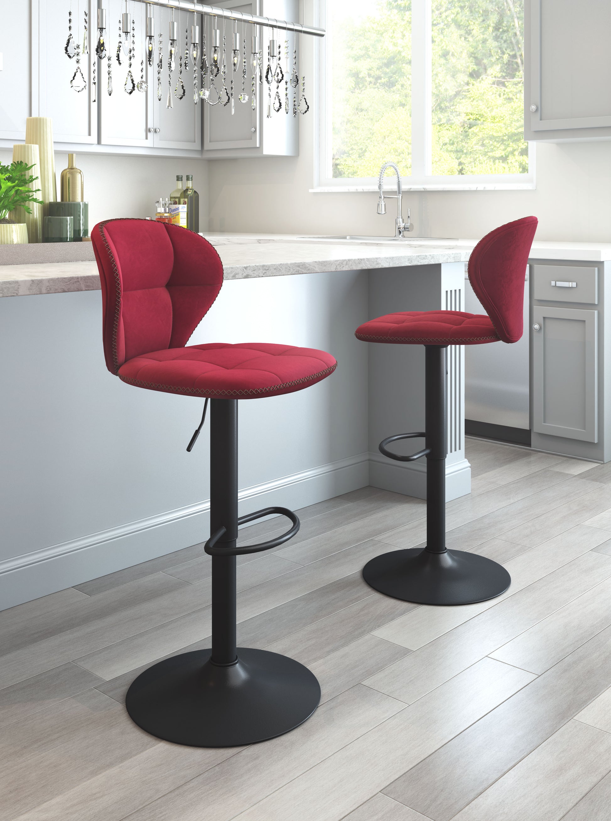 Salem Barstool Red - Disselt Designs