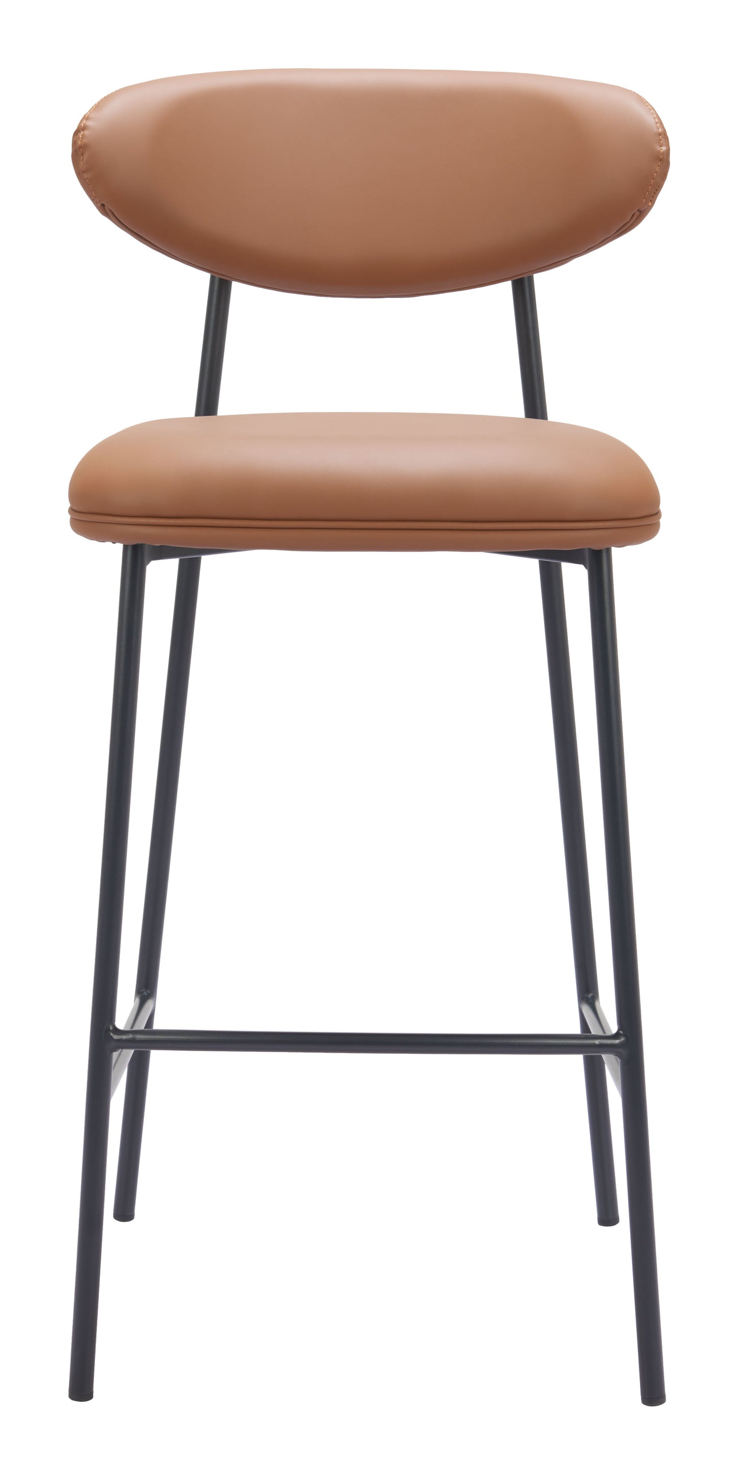 Rorun Barstool (Set of 2) Brown - Disselt Designs