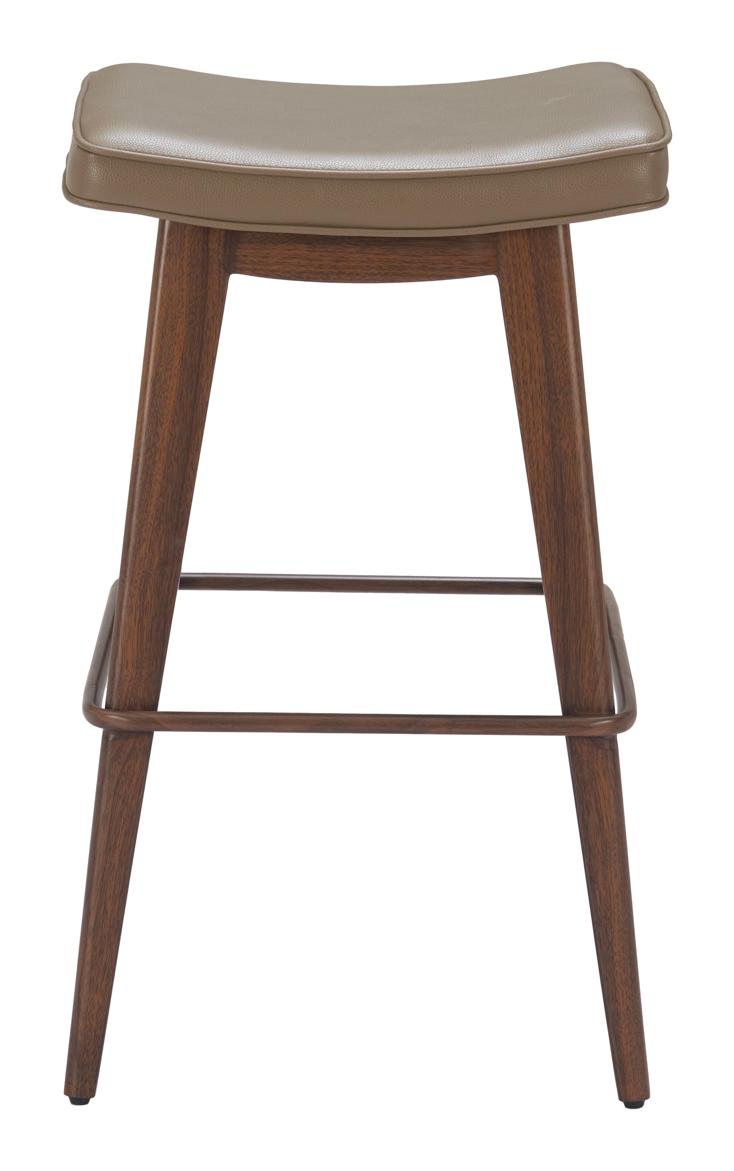 Divat Barstool (Set of 2) Taupe & Walnut - Disselt Designs