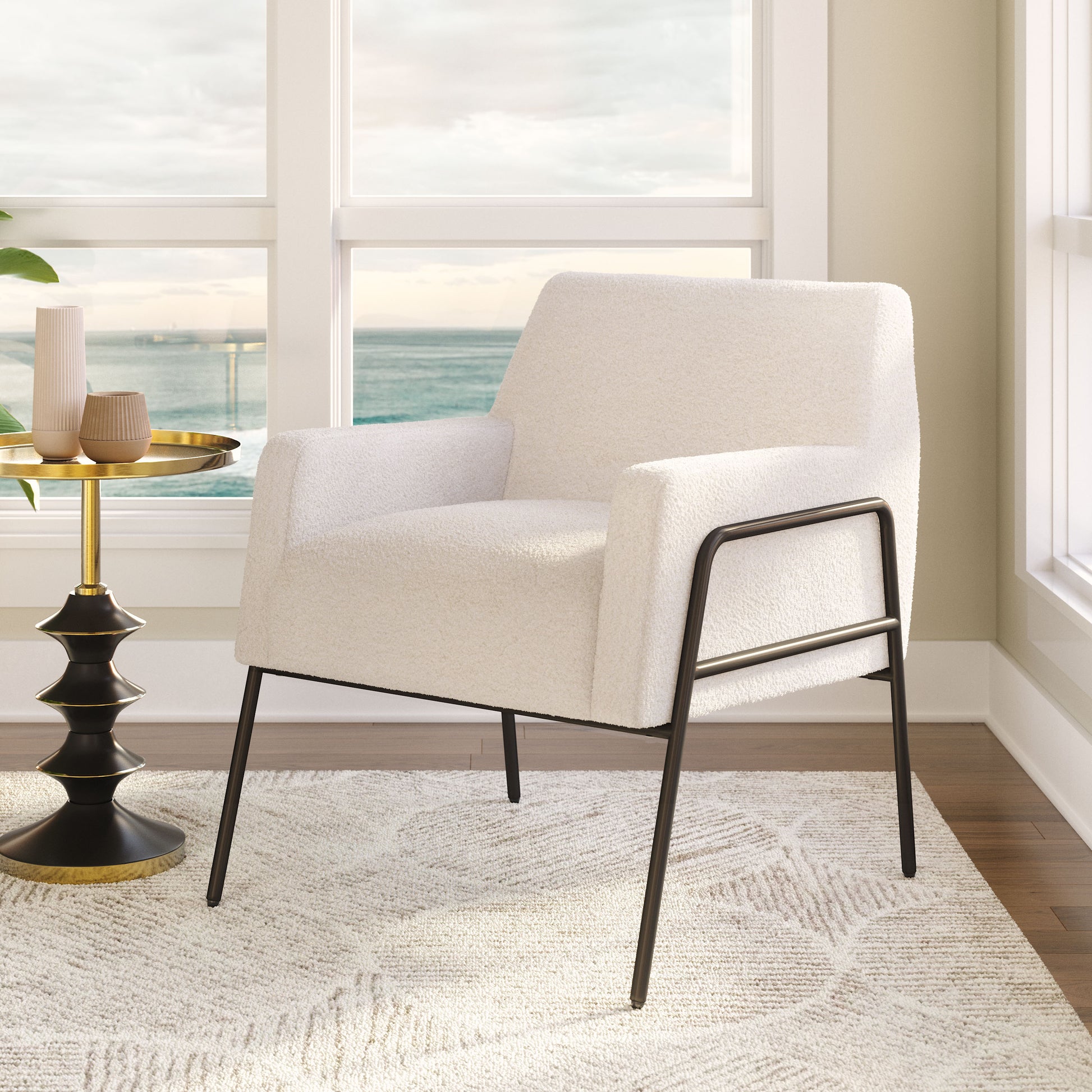 Charleston Accent Chair Cream - Disselt Designs