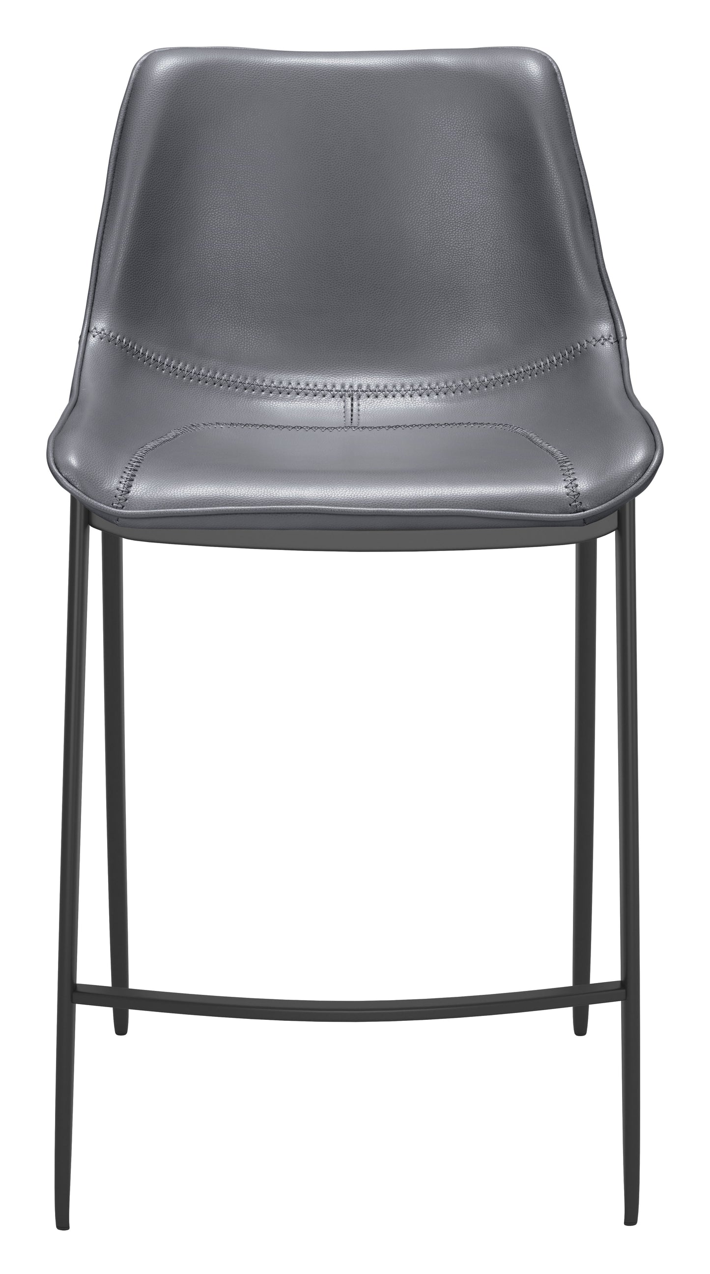 Magnus Counter Stool (Set of 2) Dark Gray & Black - Disselt Designs