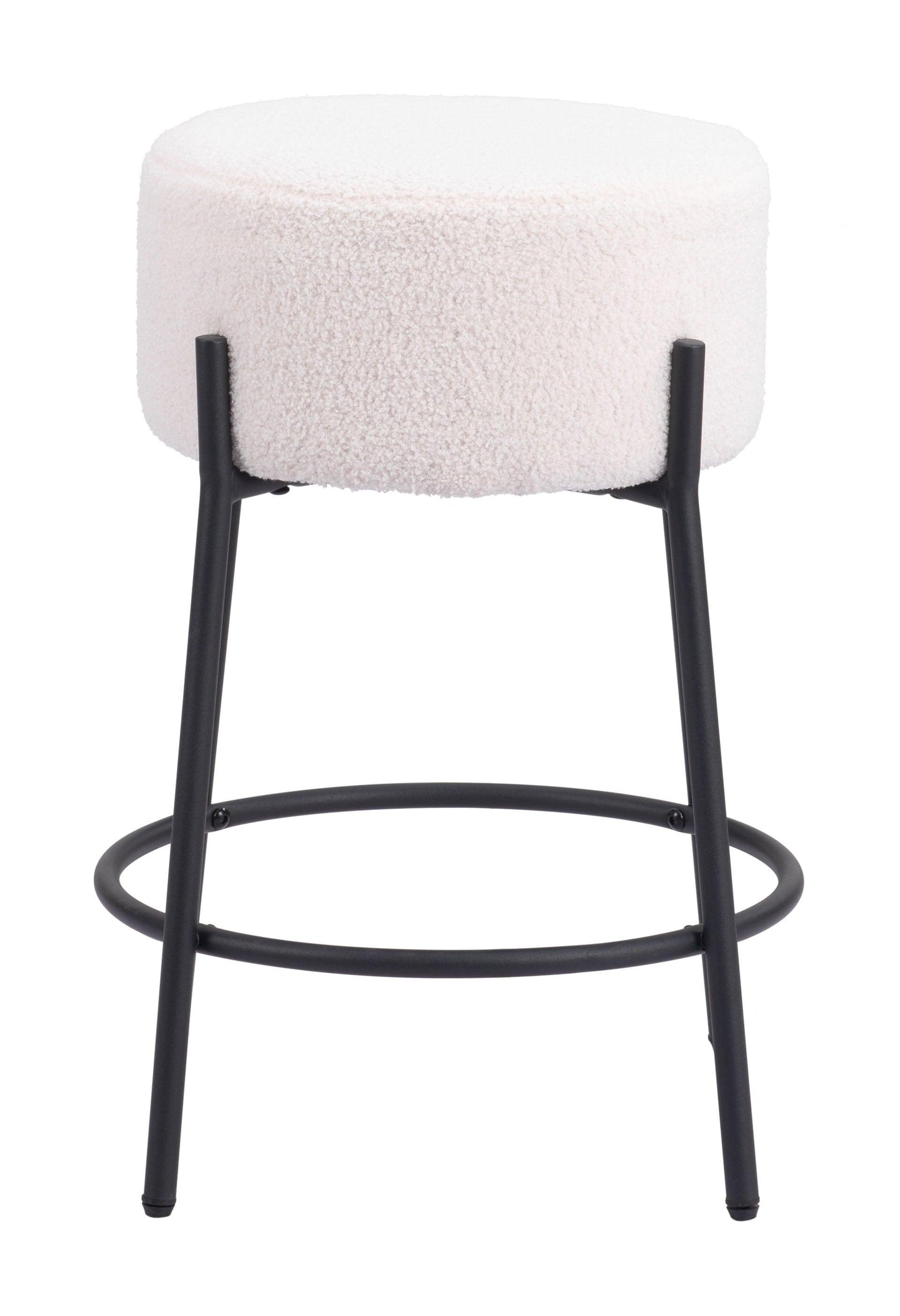 Blanche Counter Stool (Set of 2) Ivory - Disselt Designs