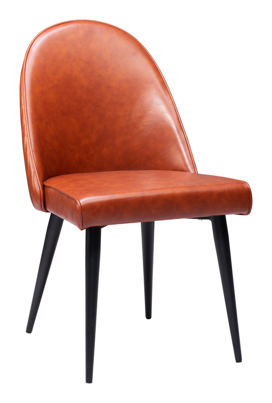 Silloth Armless Dining Chair (Set of 2) Brown - Disselt Designs