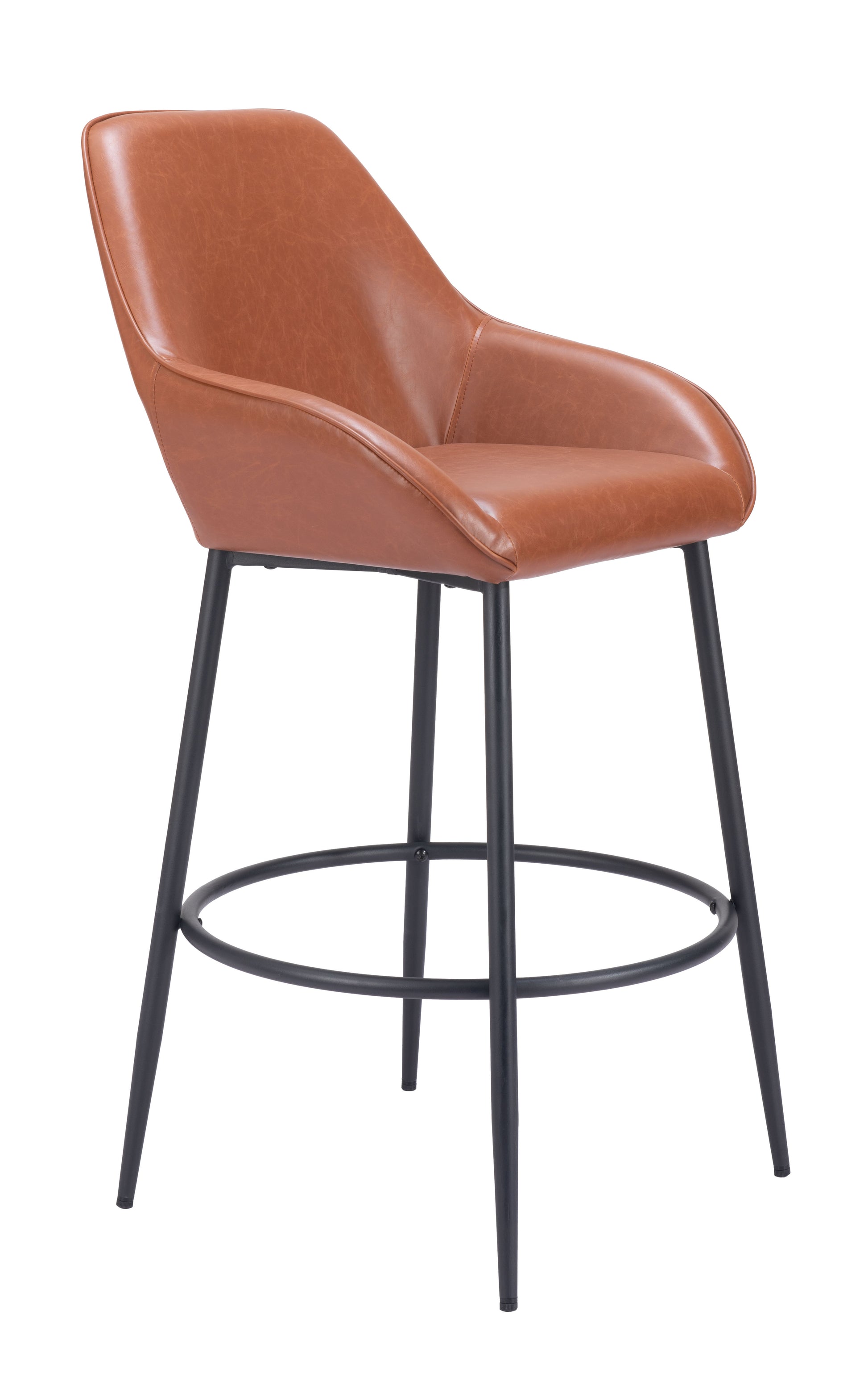 Vila Barstool (Set of 2) Brown - Disselt Designs