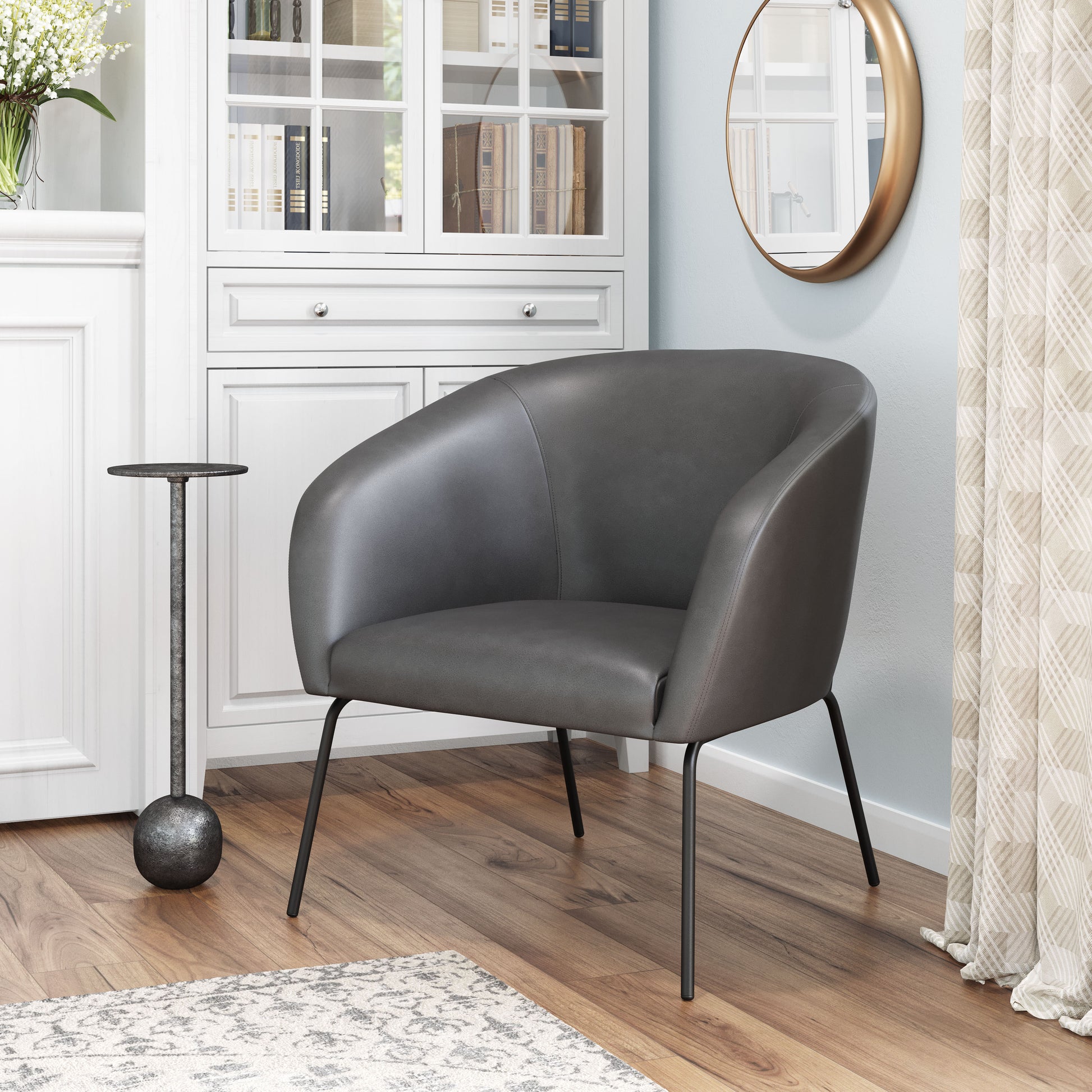 Quinten Accent Chair Vintage Gray - Disselt Designs