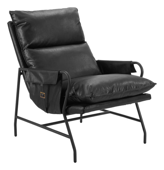 Halaus Accent Chair Black - Disselt Designs