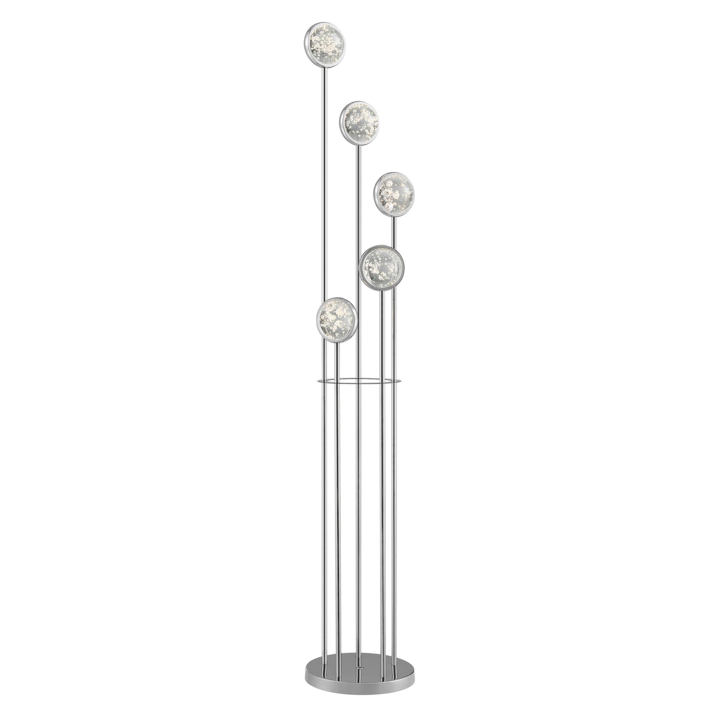Bubbling Glow Floor Lamp // Chrome - Disselt Designs
