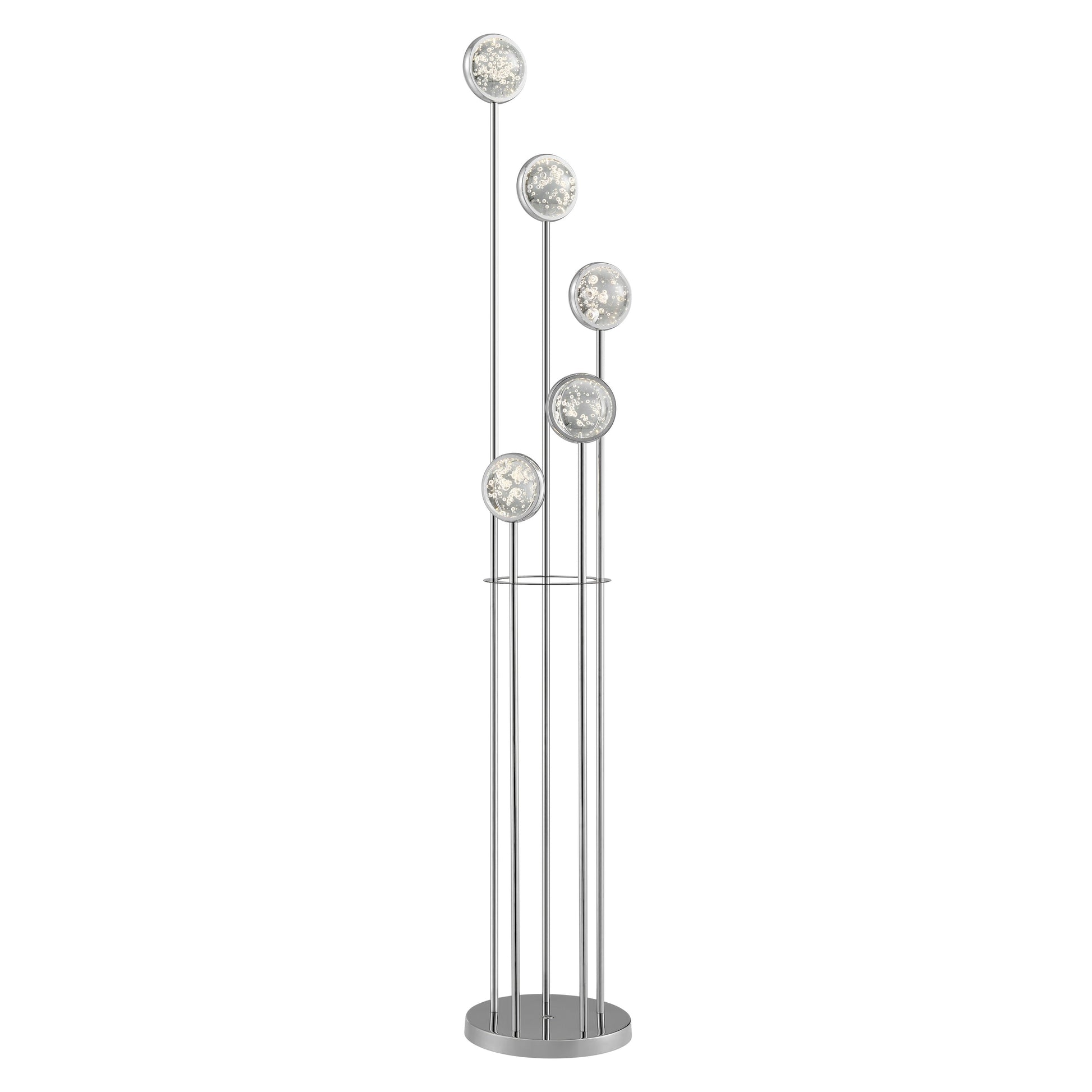 Bubbling Glow Floor Lamp // Chrome - Disselt Designs