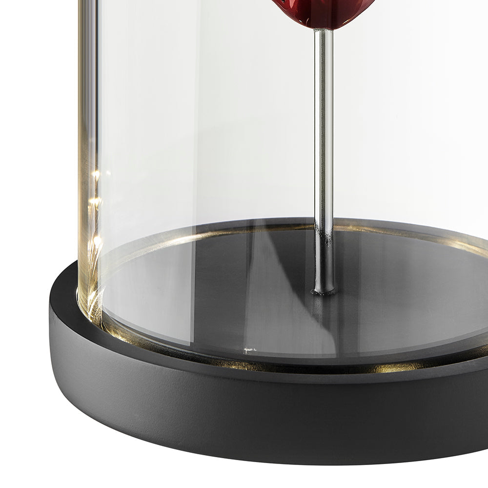Heart in a Box Resin and Glass LED Sculpture - Disselt Designs