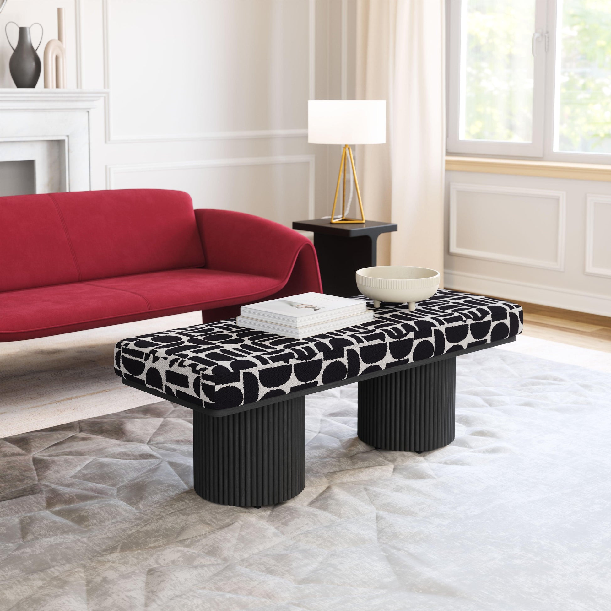 Botoia Bench Black & White - Disselt Designs