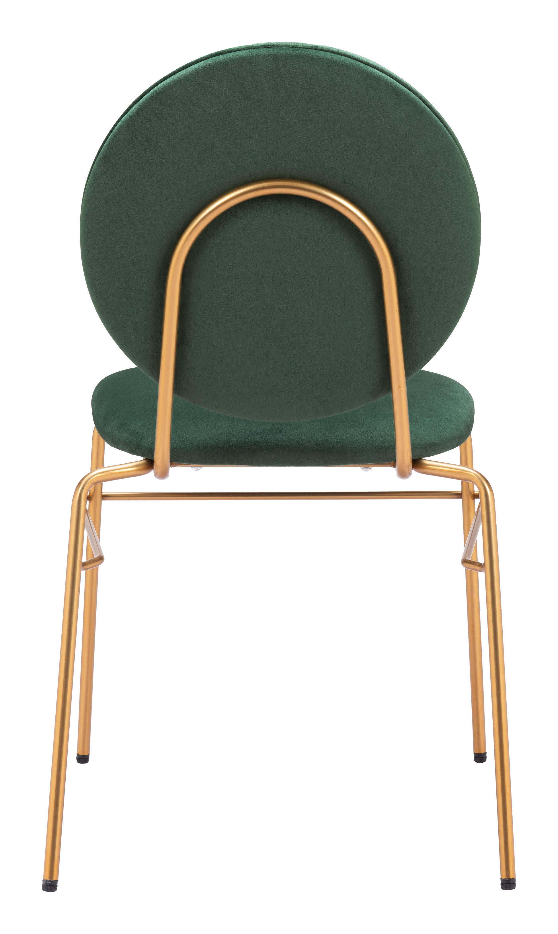 Odessa Dining Chair (Set of 2) Green & Gold - Disselt Designs