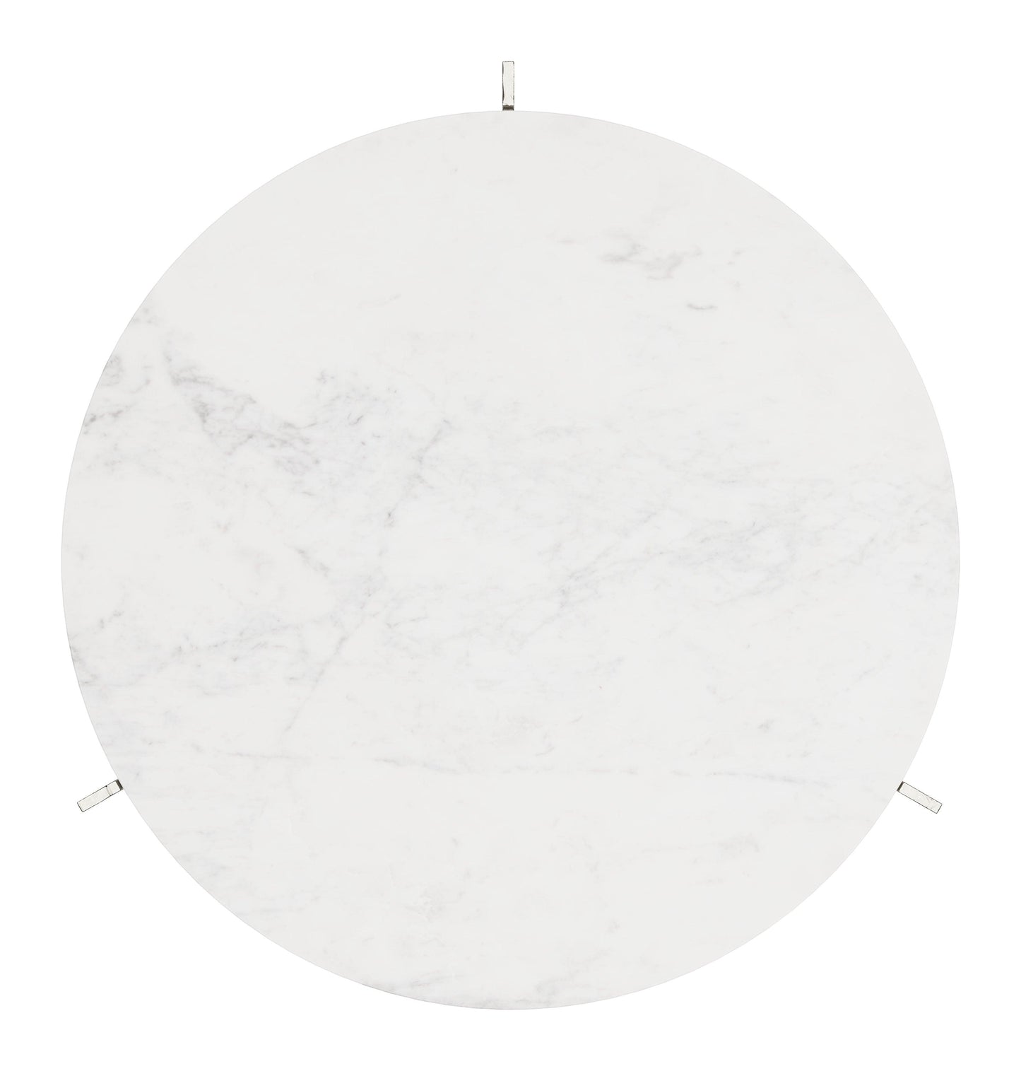 Barmas Coffee Table White & Silver - Disselt Designs