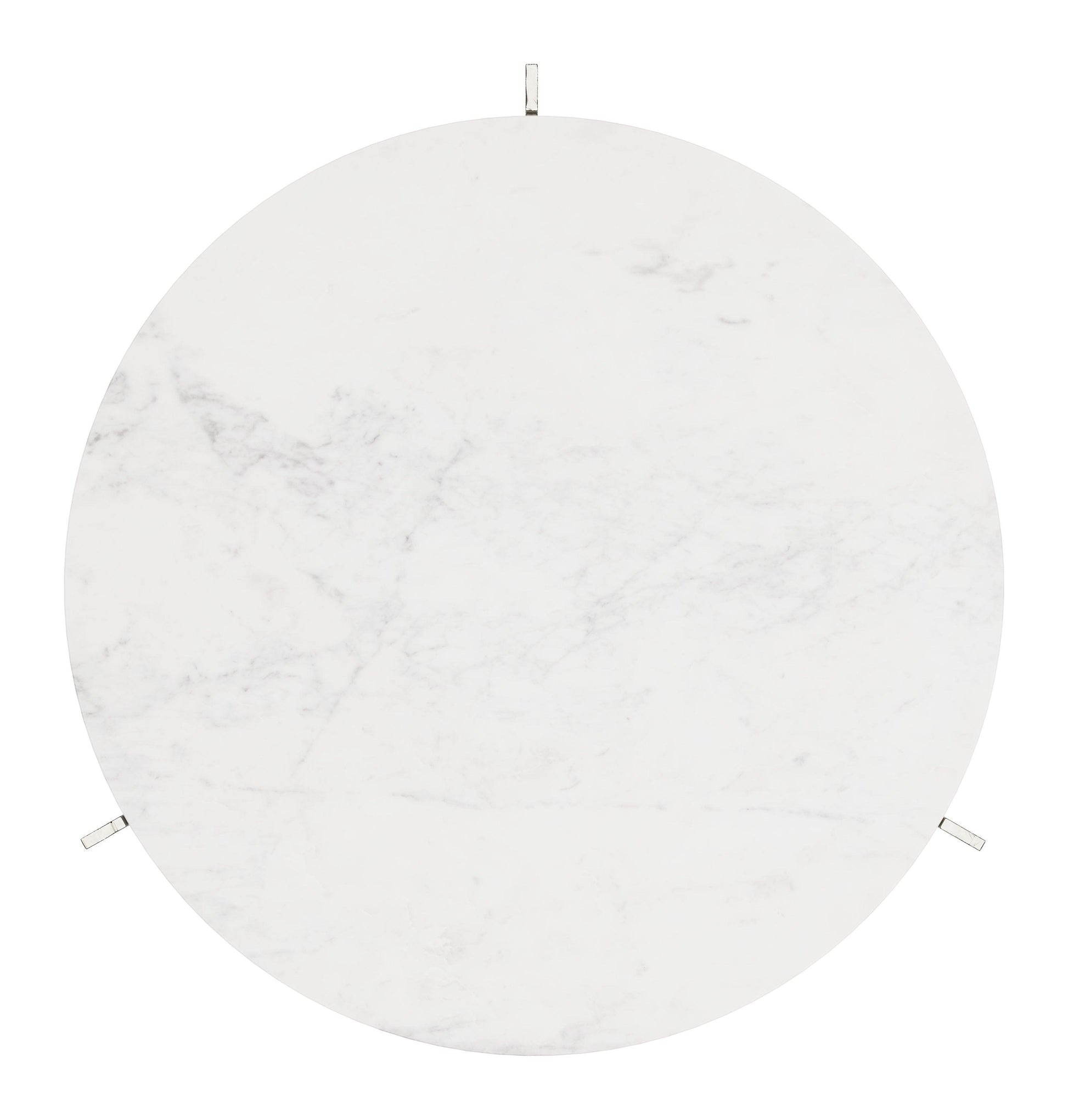 Barmas Coffee Table White & Silver - Disselt Designs