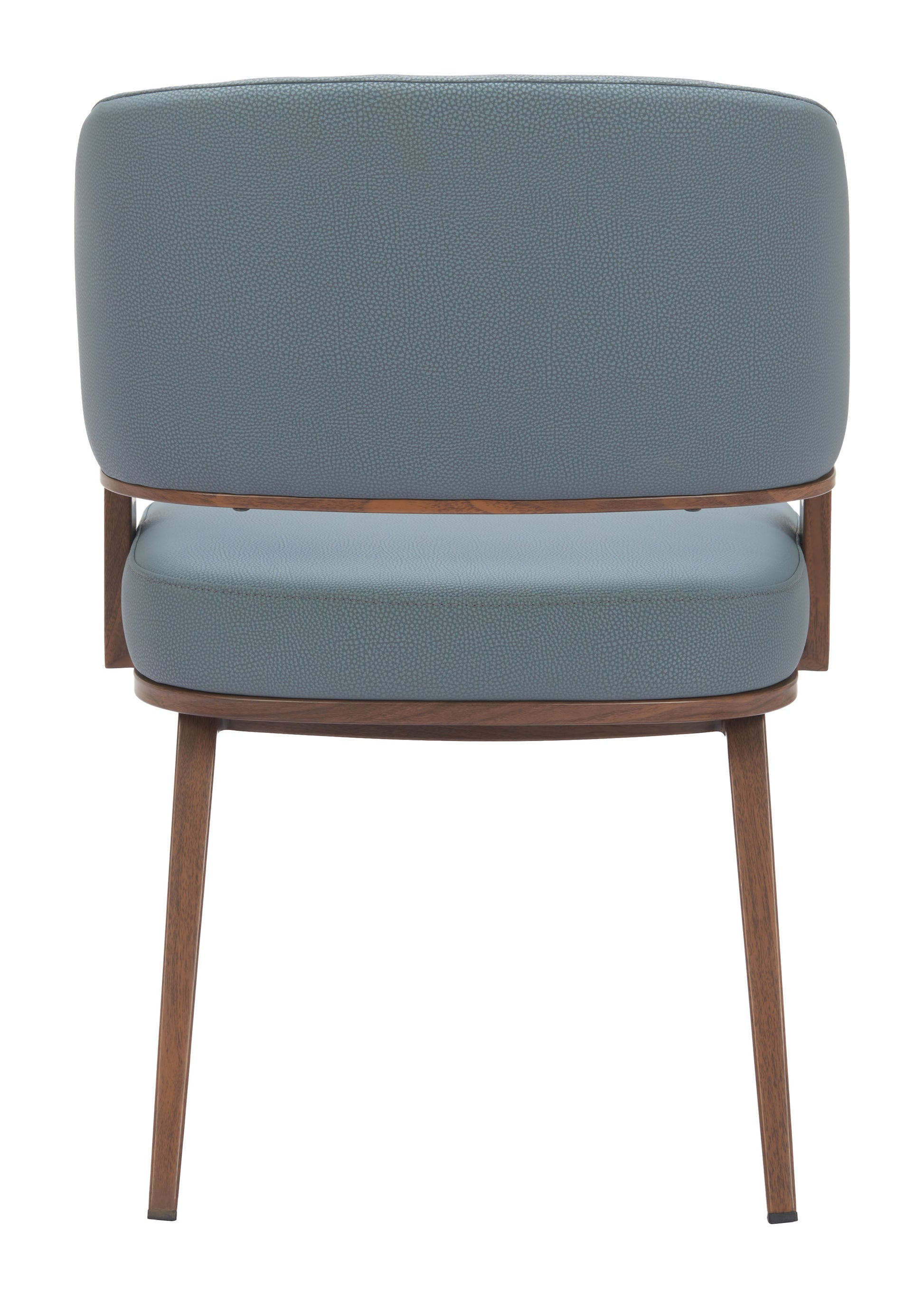 Poise Dining Chair Azure Gray & Walnut - Disselt Designs