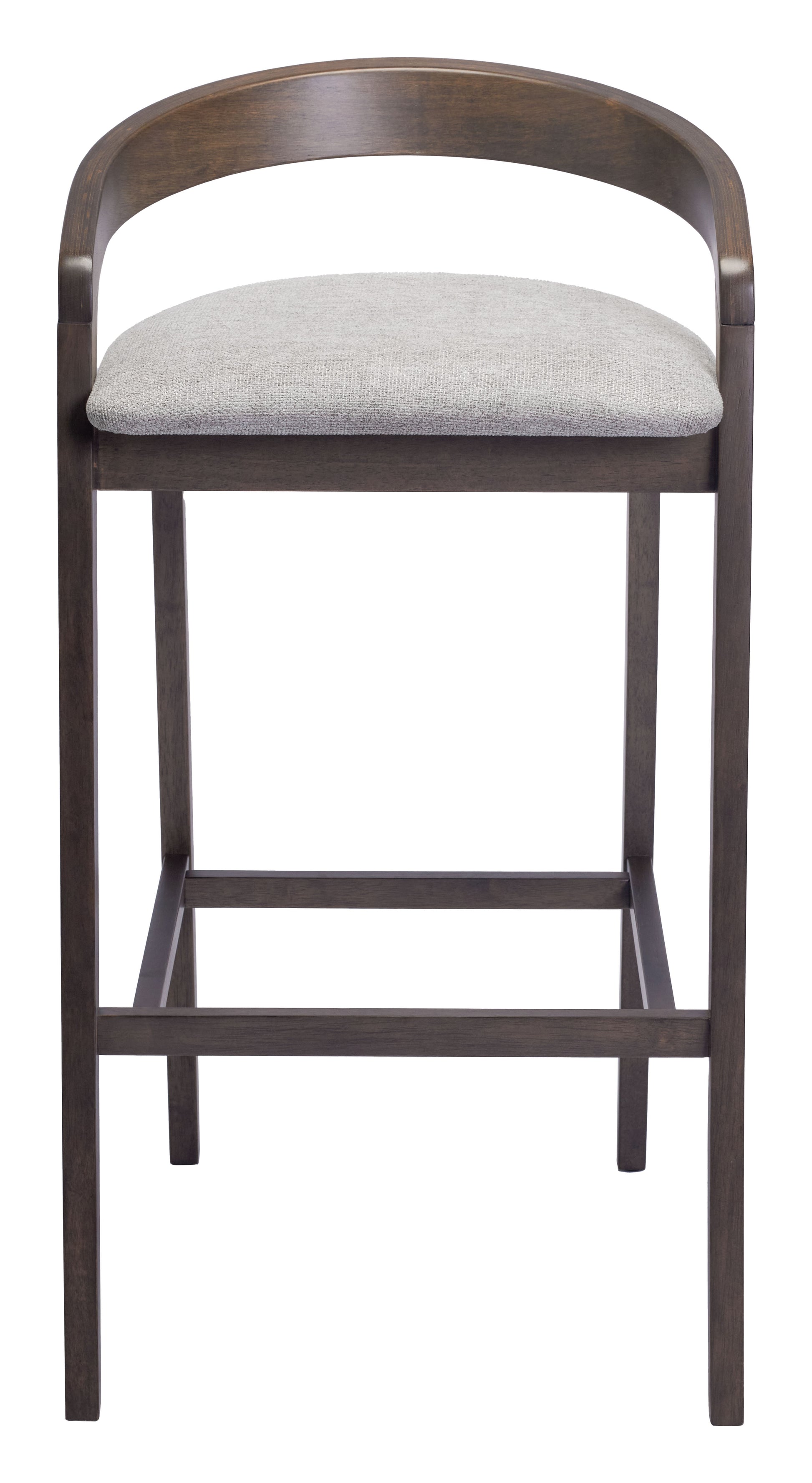 Troy Barstool (Set of 2) Dove Gray & Espresso - Disselt Designs