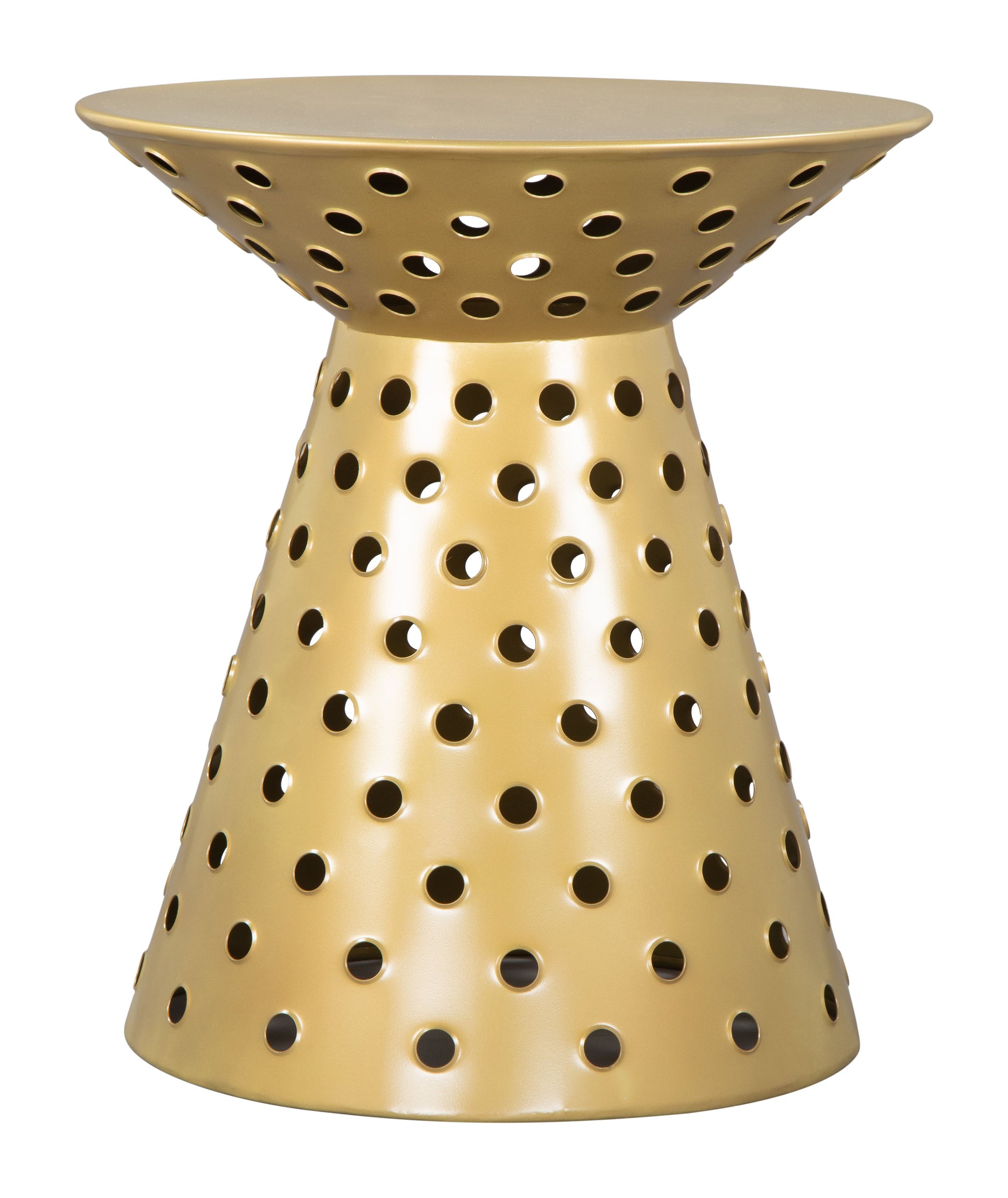 Proton Side Table Gold - Disselt Designs