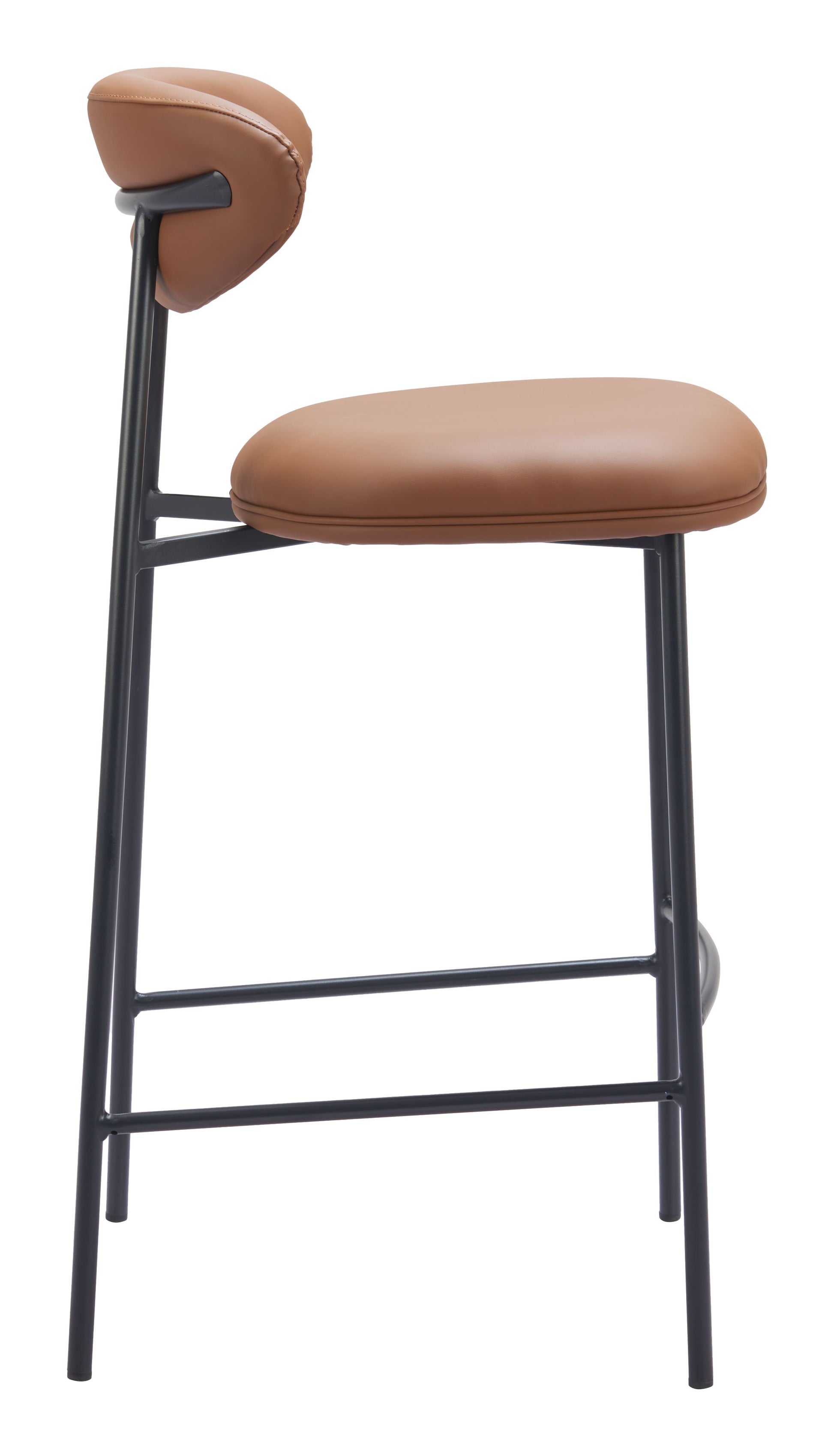 Rorun Barstool (Set of 2) Brown - Disselt Designs