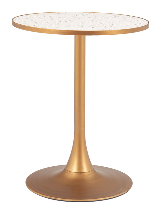 Bite Bistro Table Beige & Gold - Disselt Designs