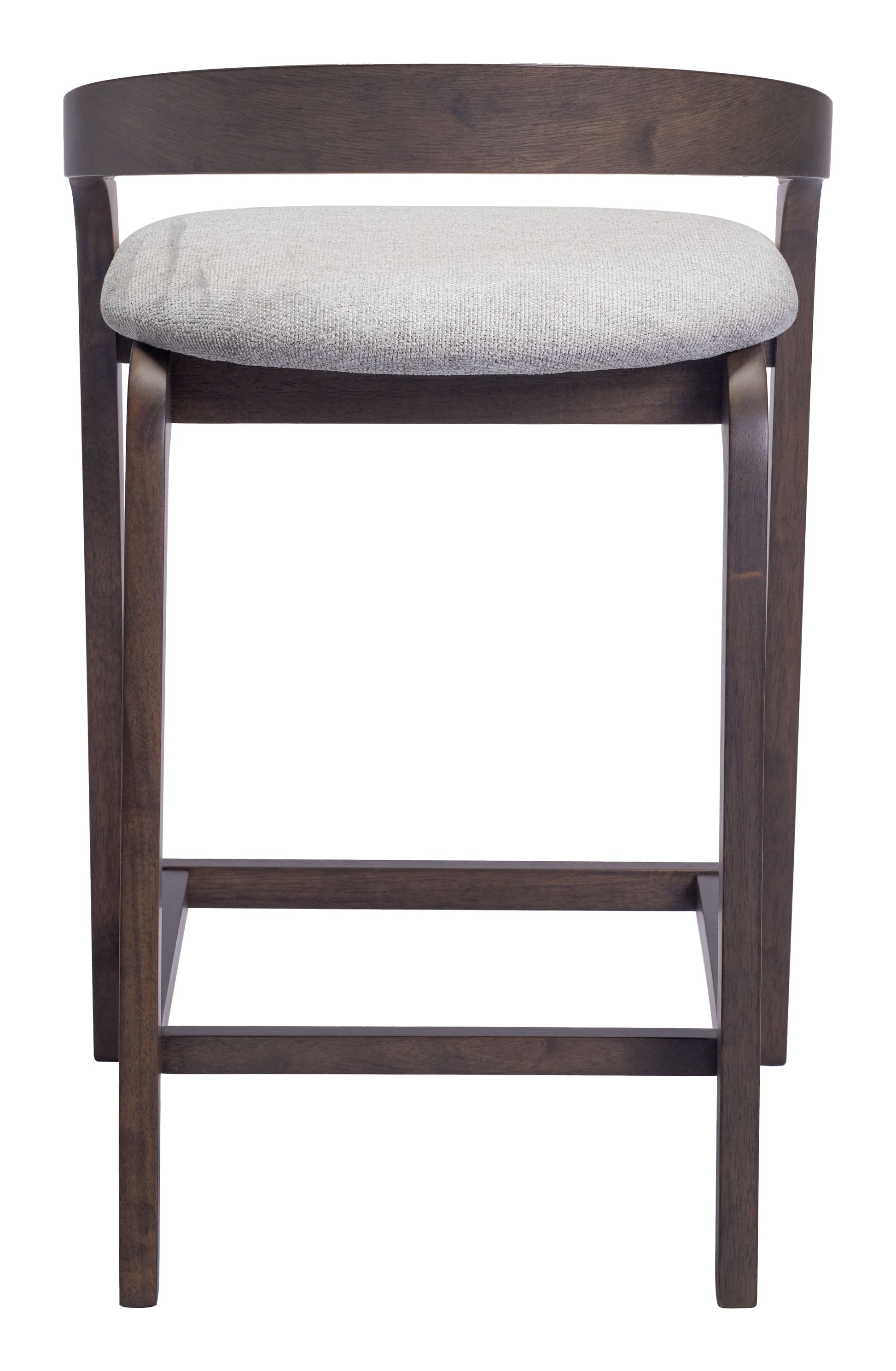 Troy Counter Stool (Set of 2) Dove Gray & Espresso - Disselt Designs