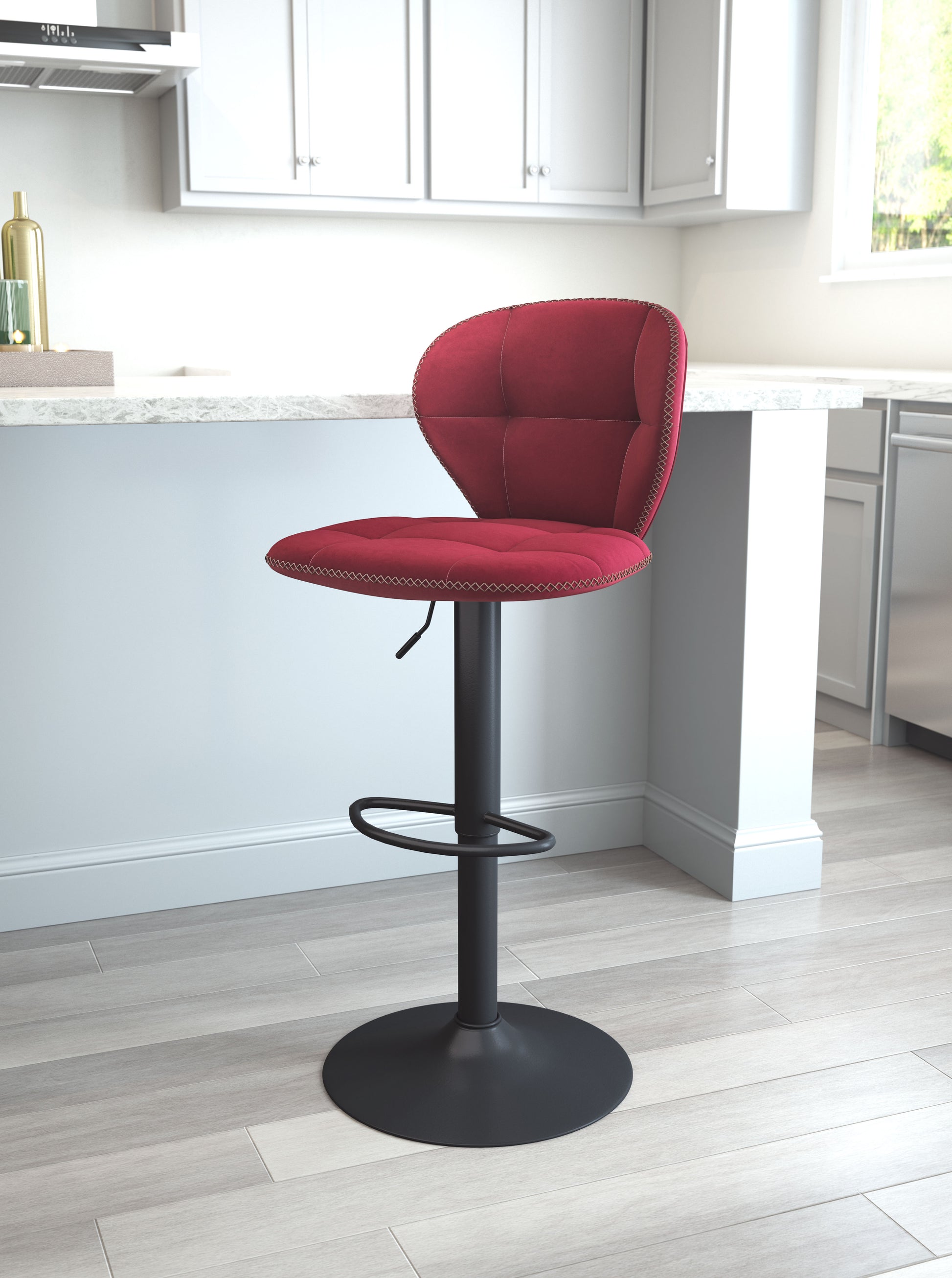 Salem Barstool Red - Disselt Designs