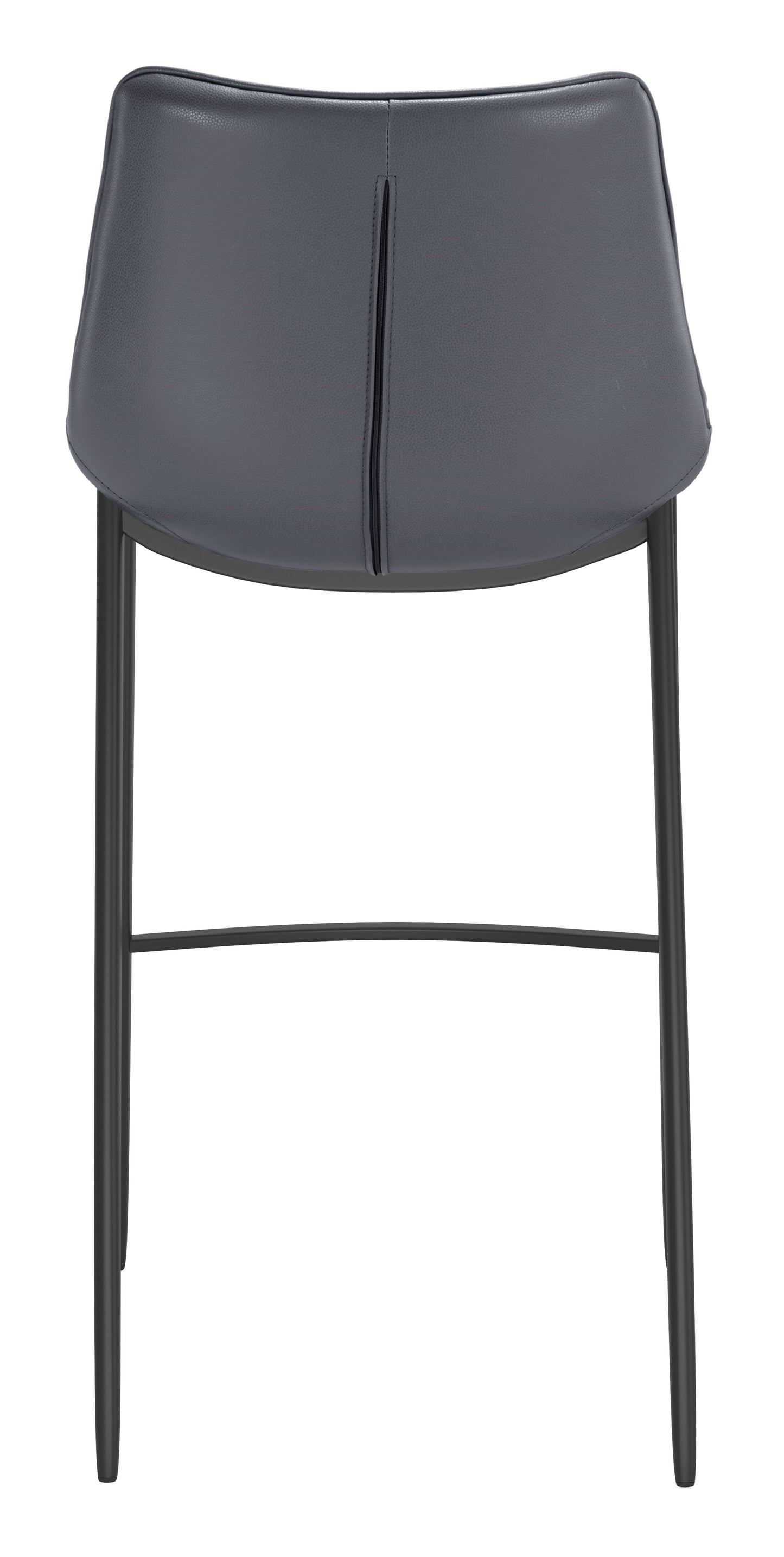 Magnus Barstool (Set of 2) Dark Gray & Black - Disselt Designs