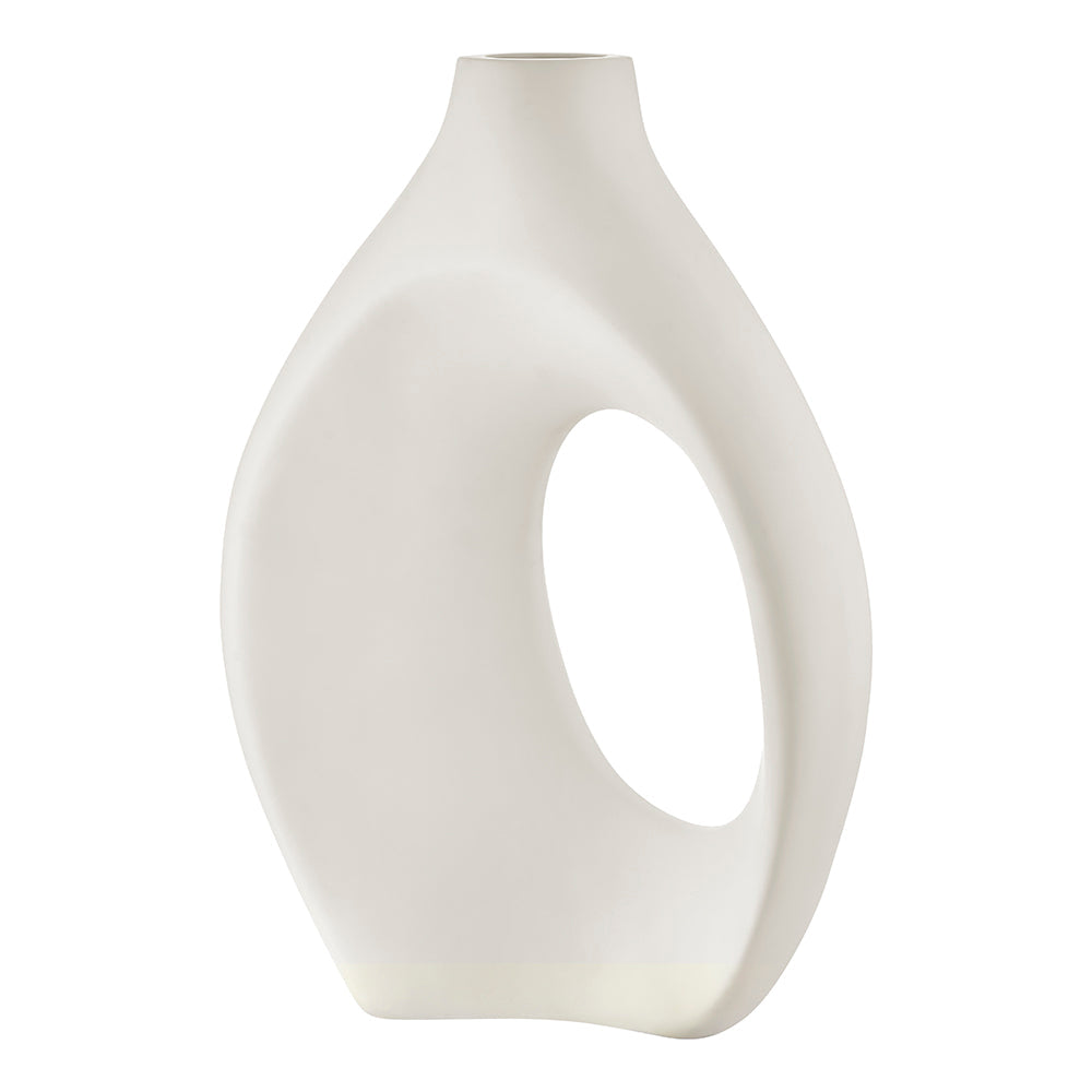 Simi Vase Large // White - Disselt Designs