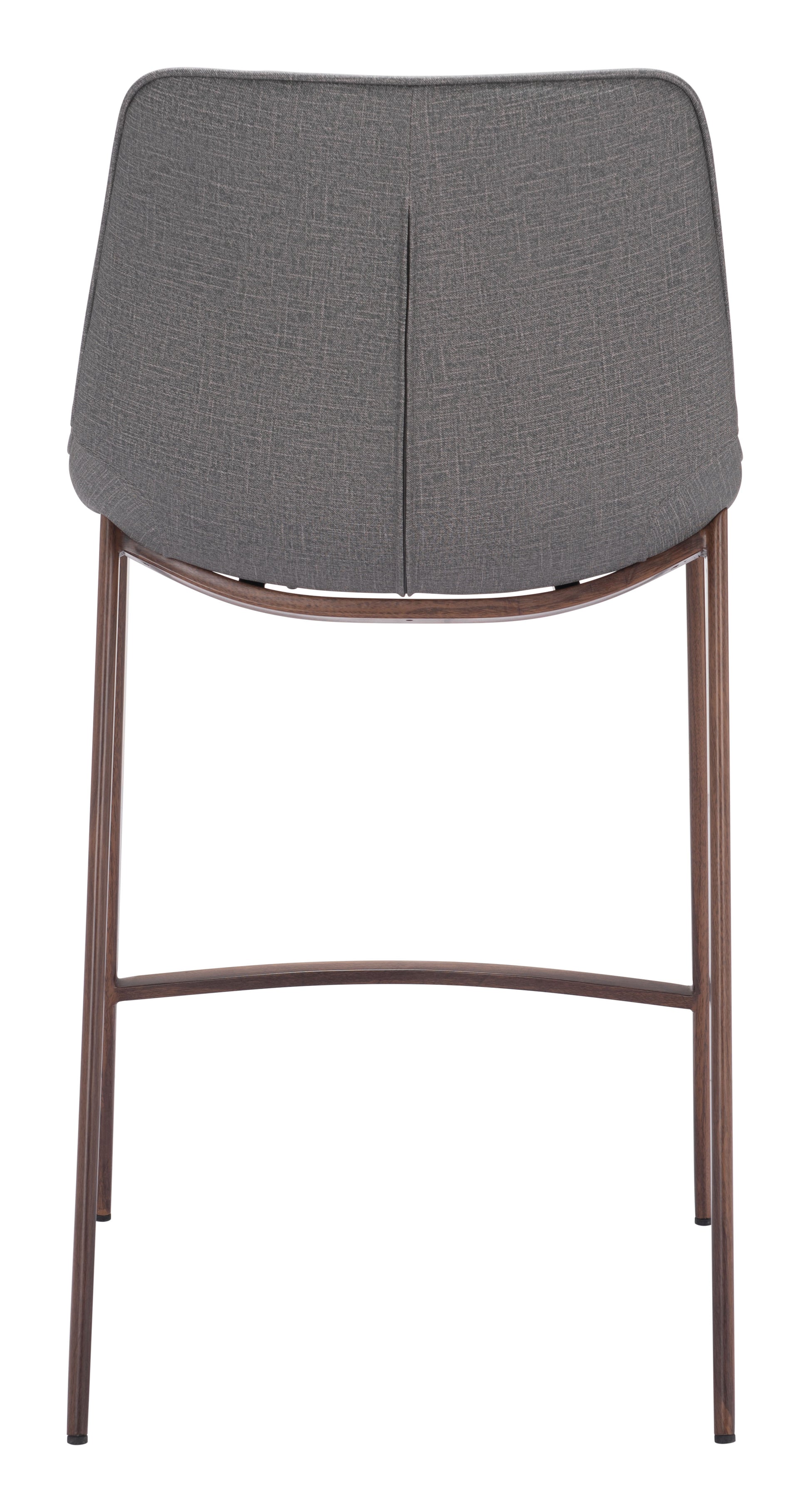 Magnus Counter Stool (Set of 2) Slate Gray & Walnut - Disselt Designs