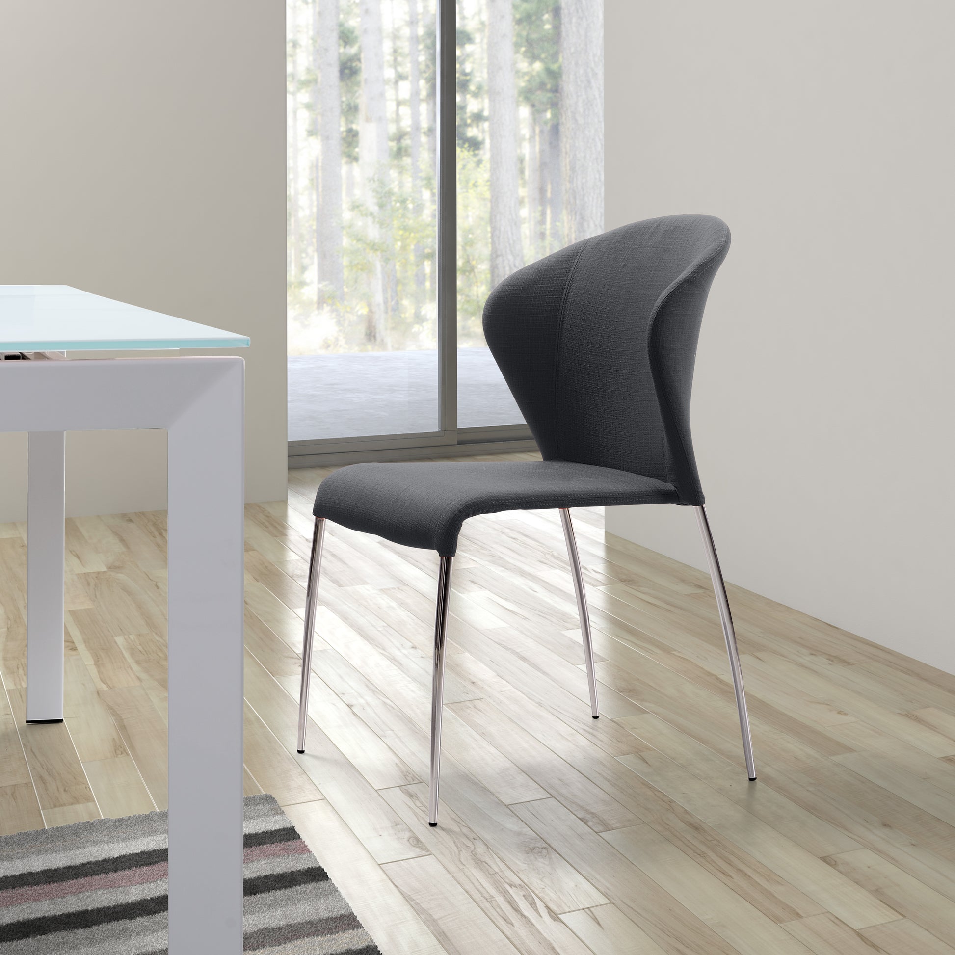 Oulu Dining Chair (Set of 4) Graphite - Disselt Designs