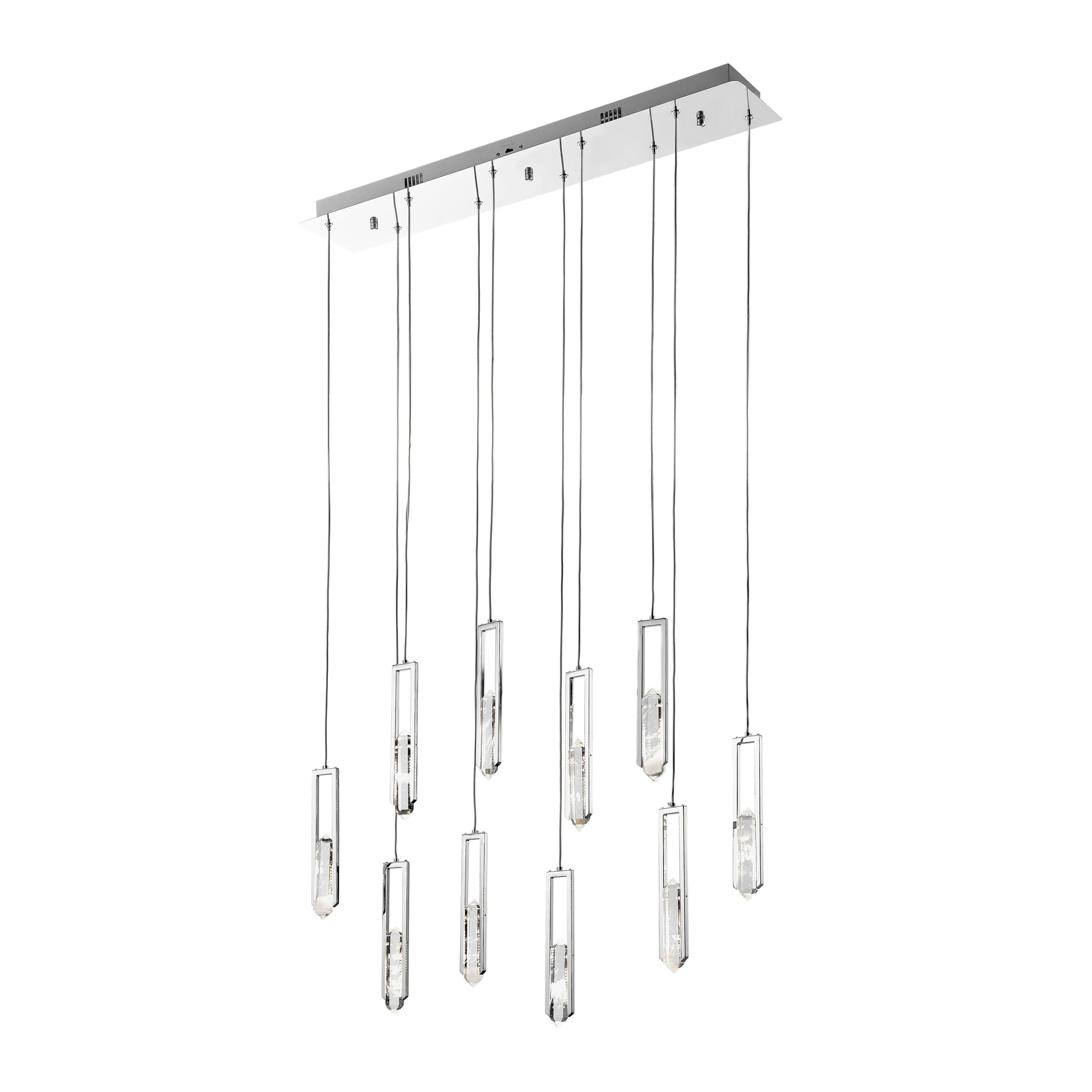 Elysian 10 Light Chandelier // Chrome - Disselt Designs